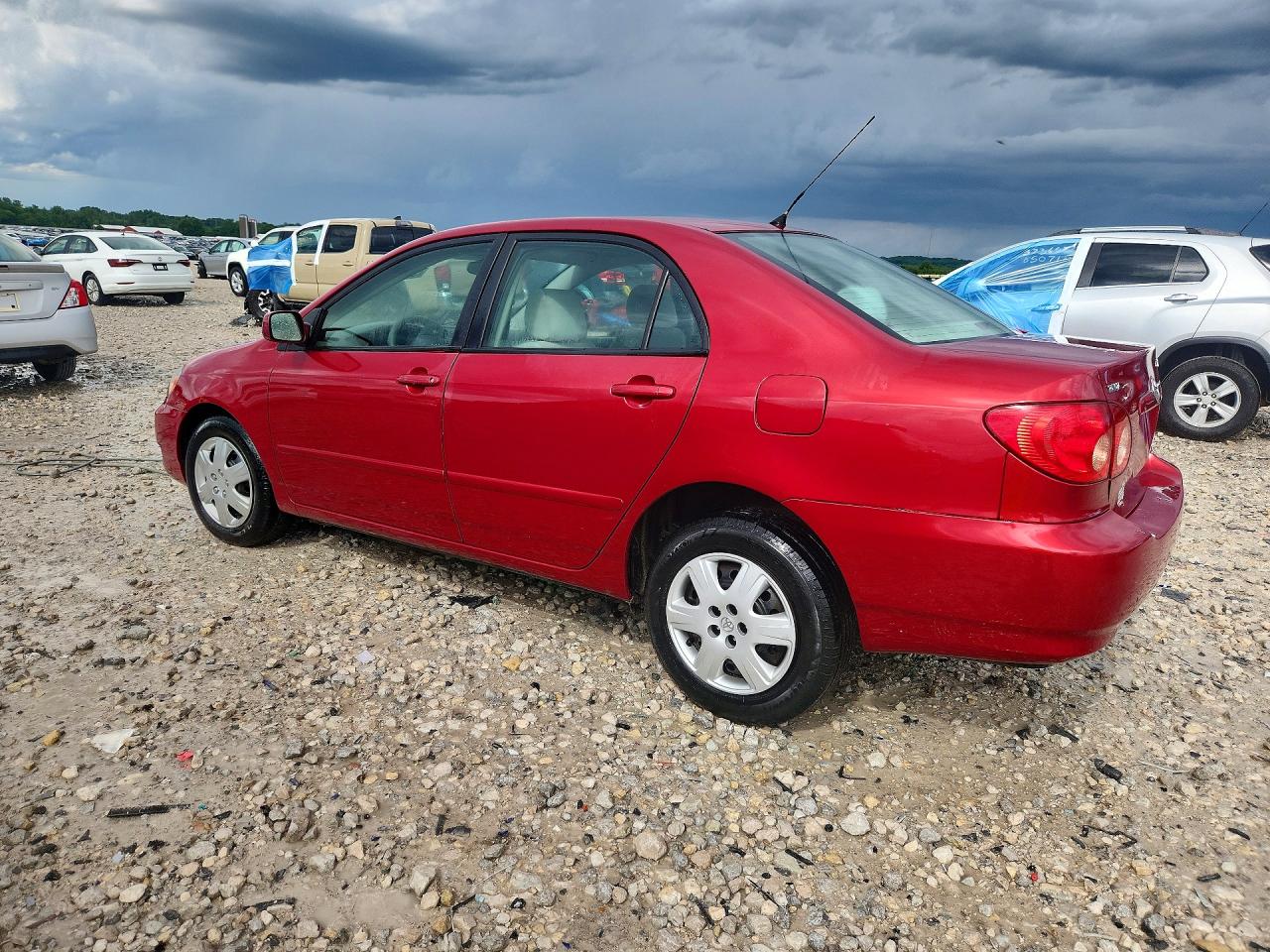 2007 Toyota Corolla Le Red vin: 2T1BR32E47C831333