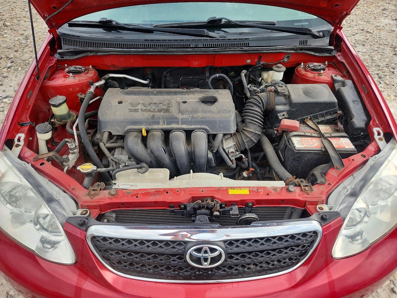 2007 Toyota Corolla Le Red vin: 2T1BR32E47C831333