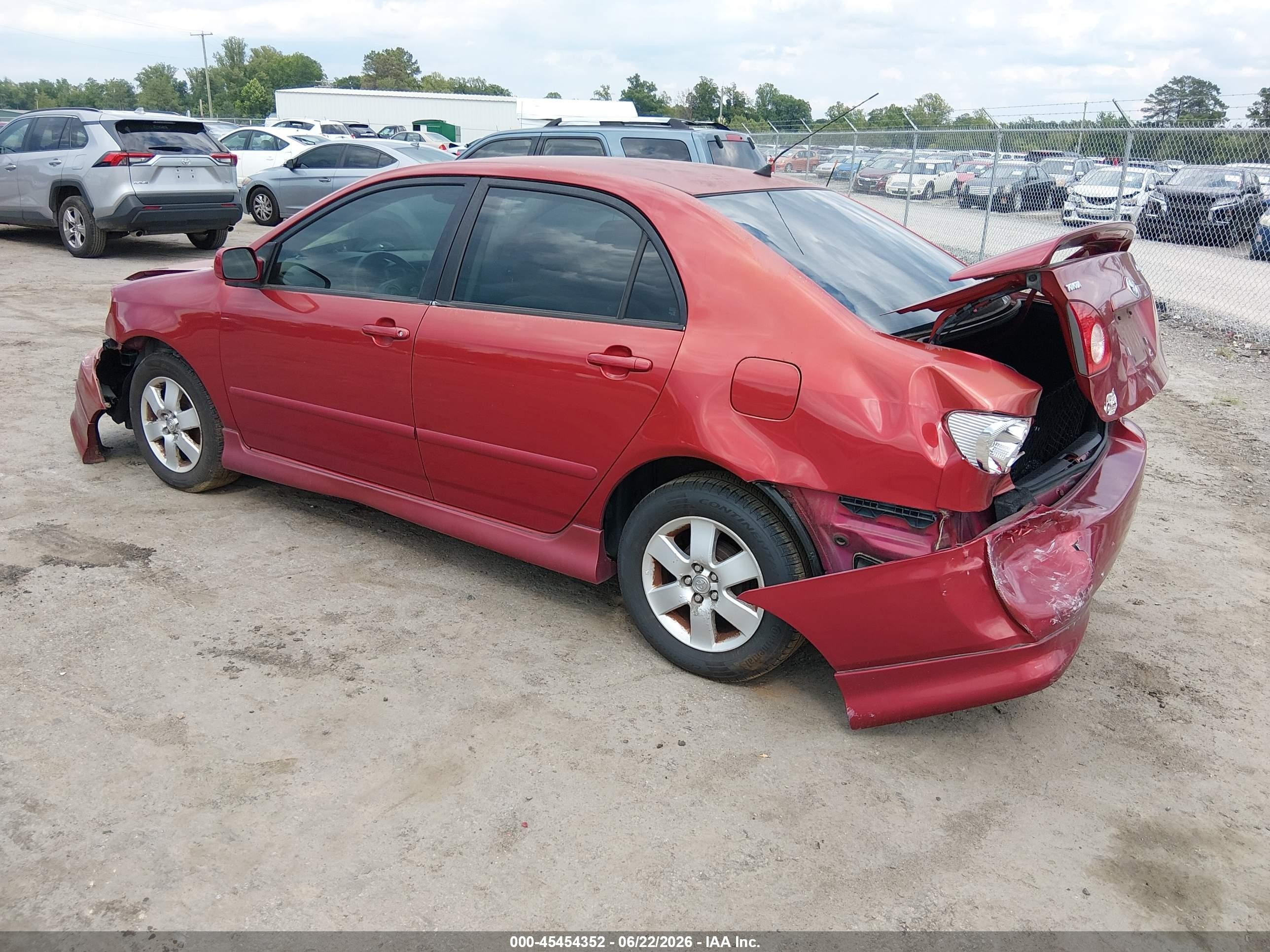 2008 Toyota Corolla S Red vin: 2T1BR32E48C868013