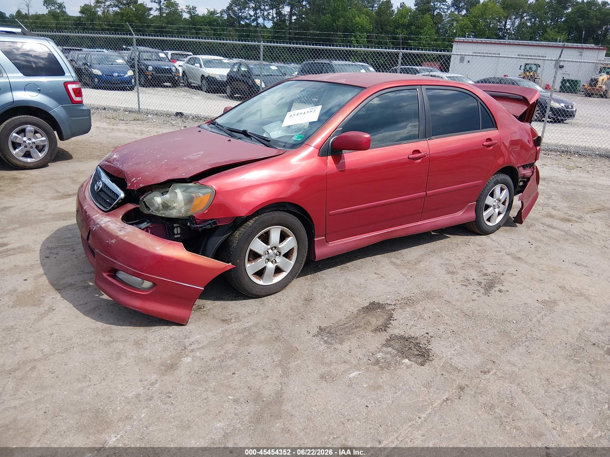 2008 Toyota Corolla S Red vin: 2T1BR32E48C868013