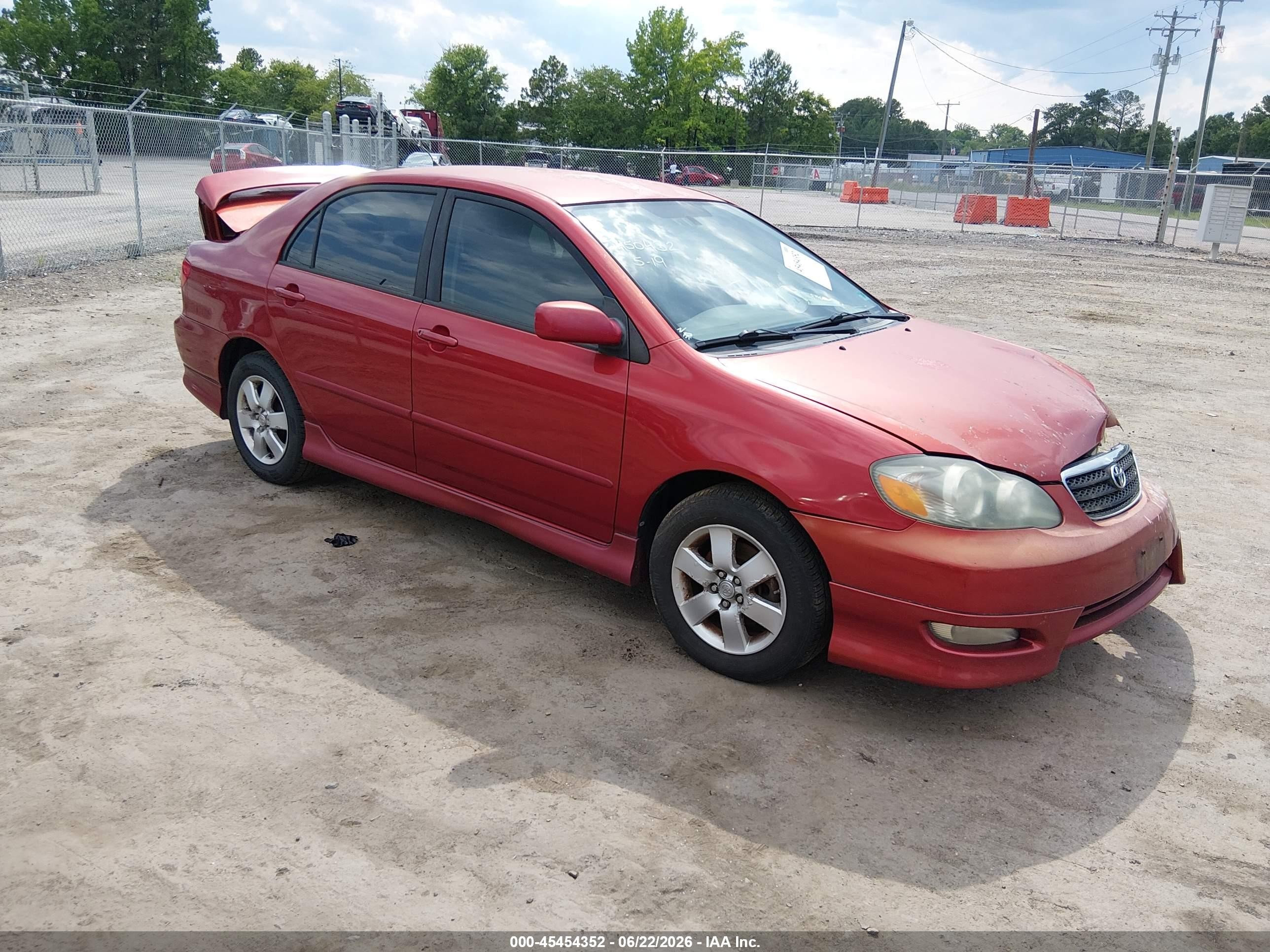 2008 Toyota Corolla S Red vin: 2T1BR32E48C868013