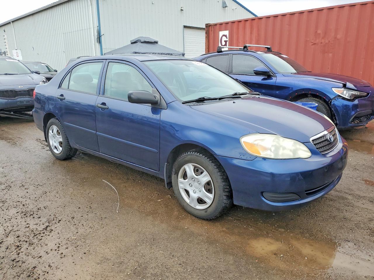 2008 Toyota Corolla Ce Blue vin: 2T1BR32E48C873650