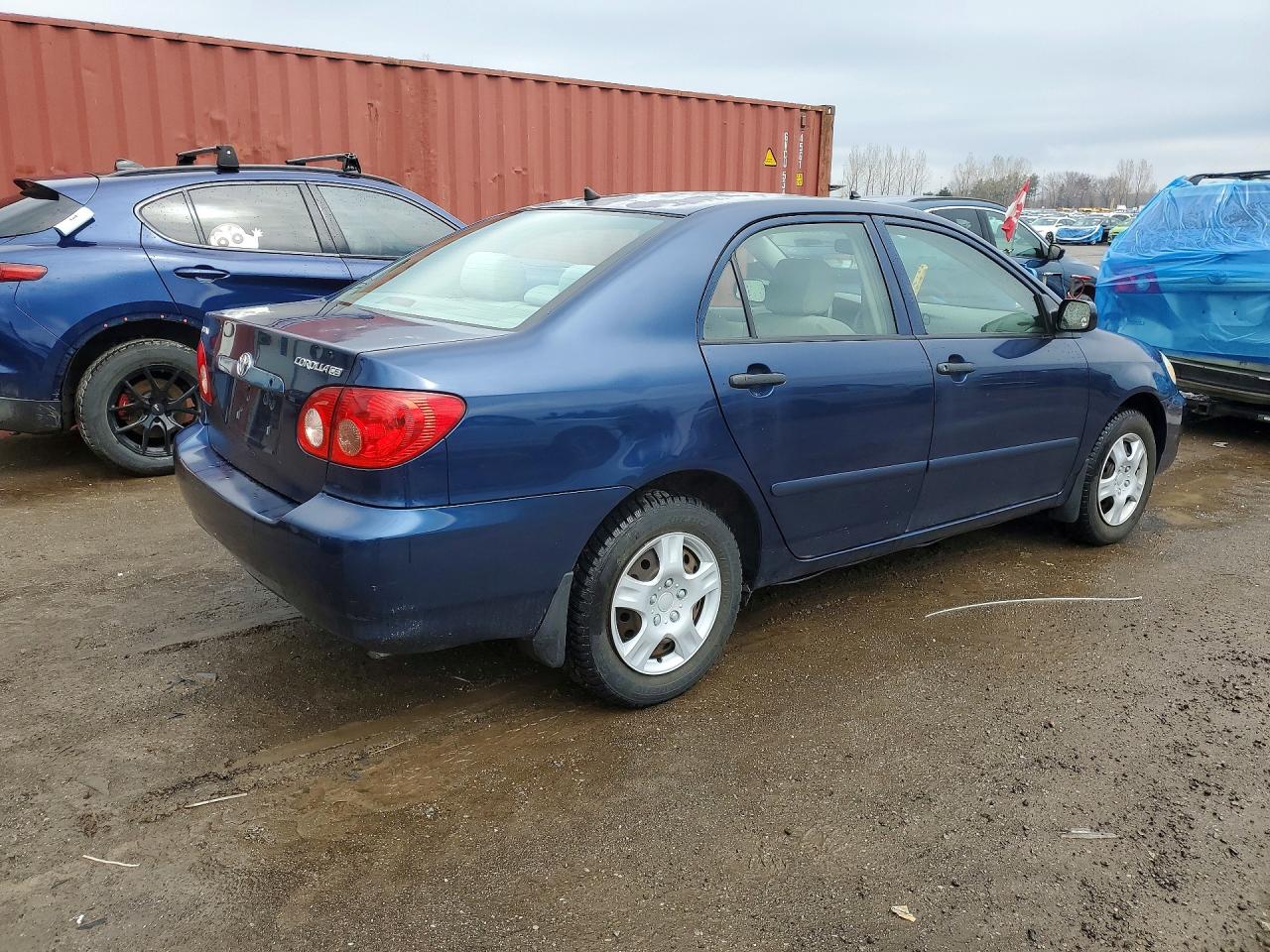 2008 Toyota Corolla Ce Blue vin: 2T1BR32E48C873650