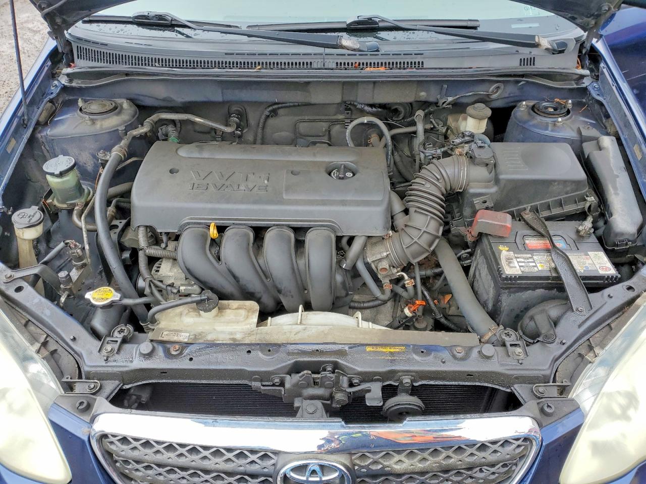 2008 Toyota Corolla Ce Blue vin: 2T1BR32E48C873650