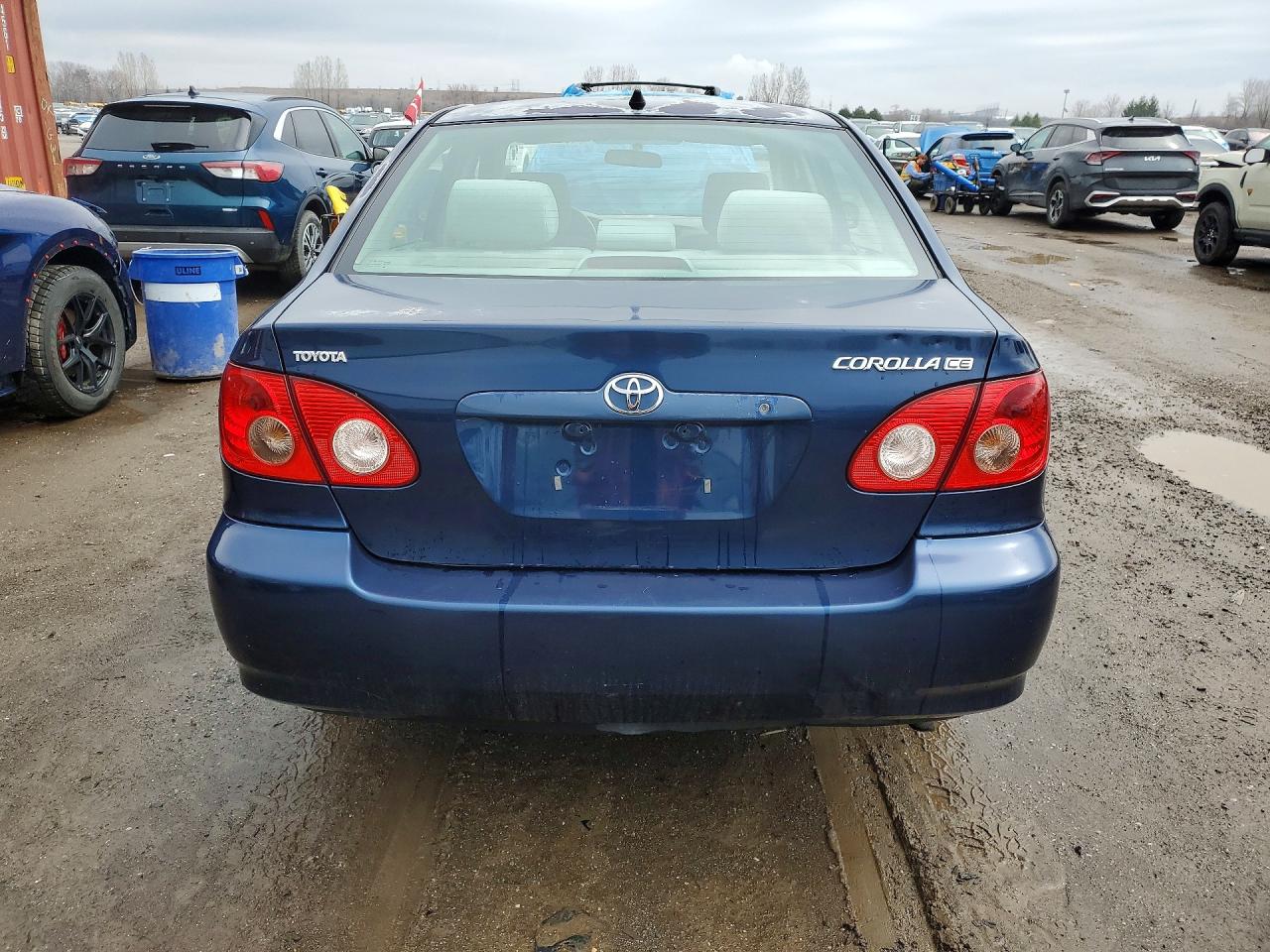 2008 Toyota Corolla Ce Blue vin: 2T1BR32E48C873650
