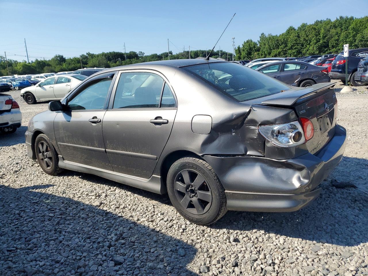 2008 Toyota Corolla S Серый vin: 2T1BR32E48C882915