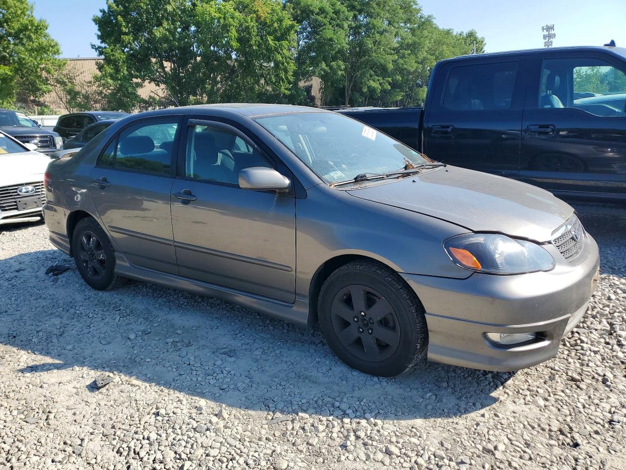 2008 Toyota Corolla S Серый vin: 2T1BR32E48C882915