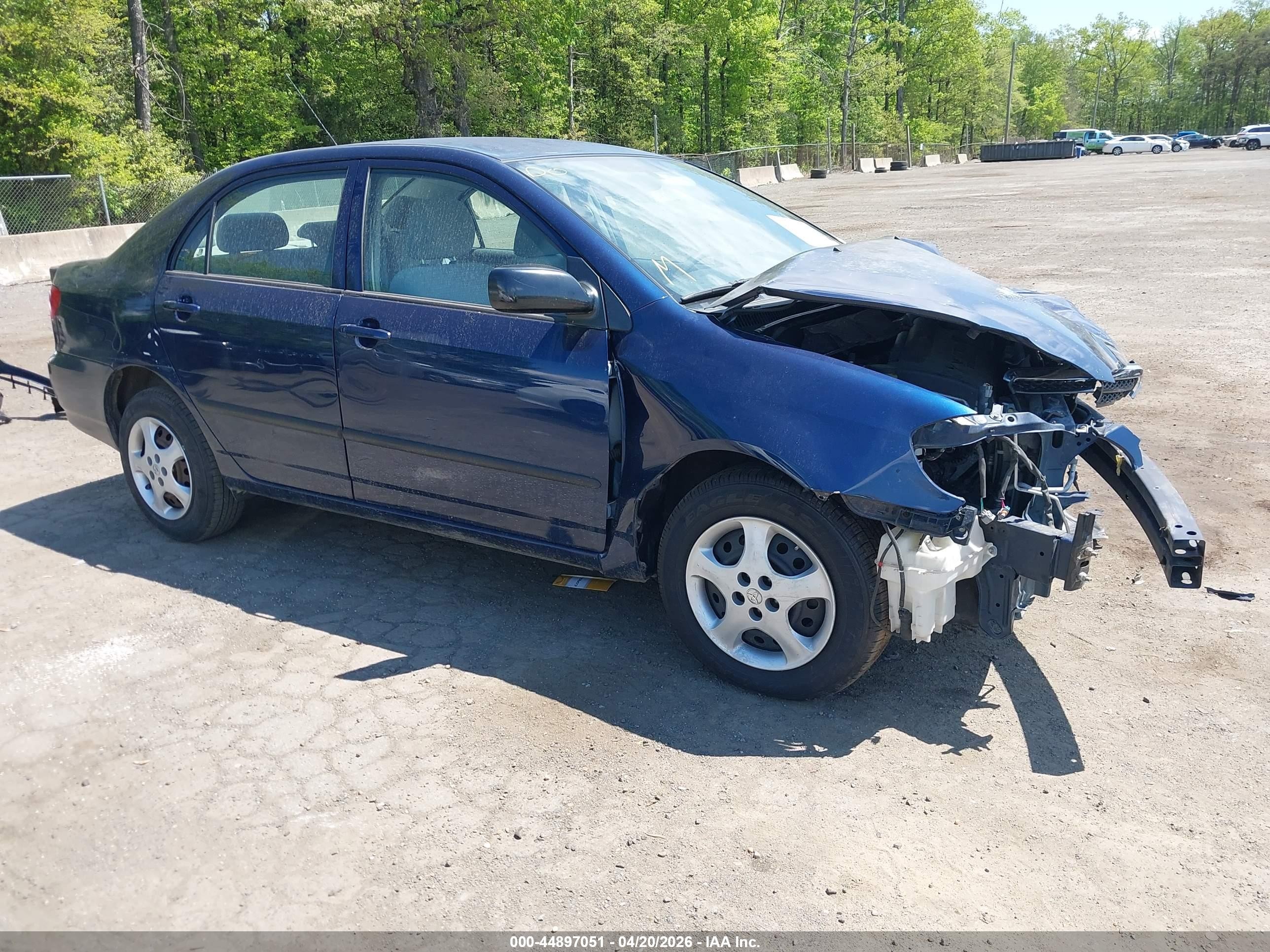 2008 Toyota Corolla Ce Blue vin: 2T1BR32E48C899956