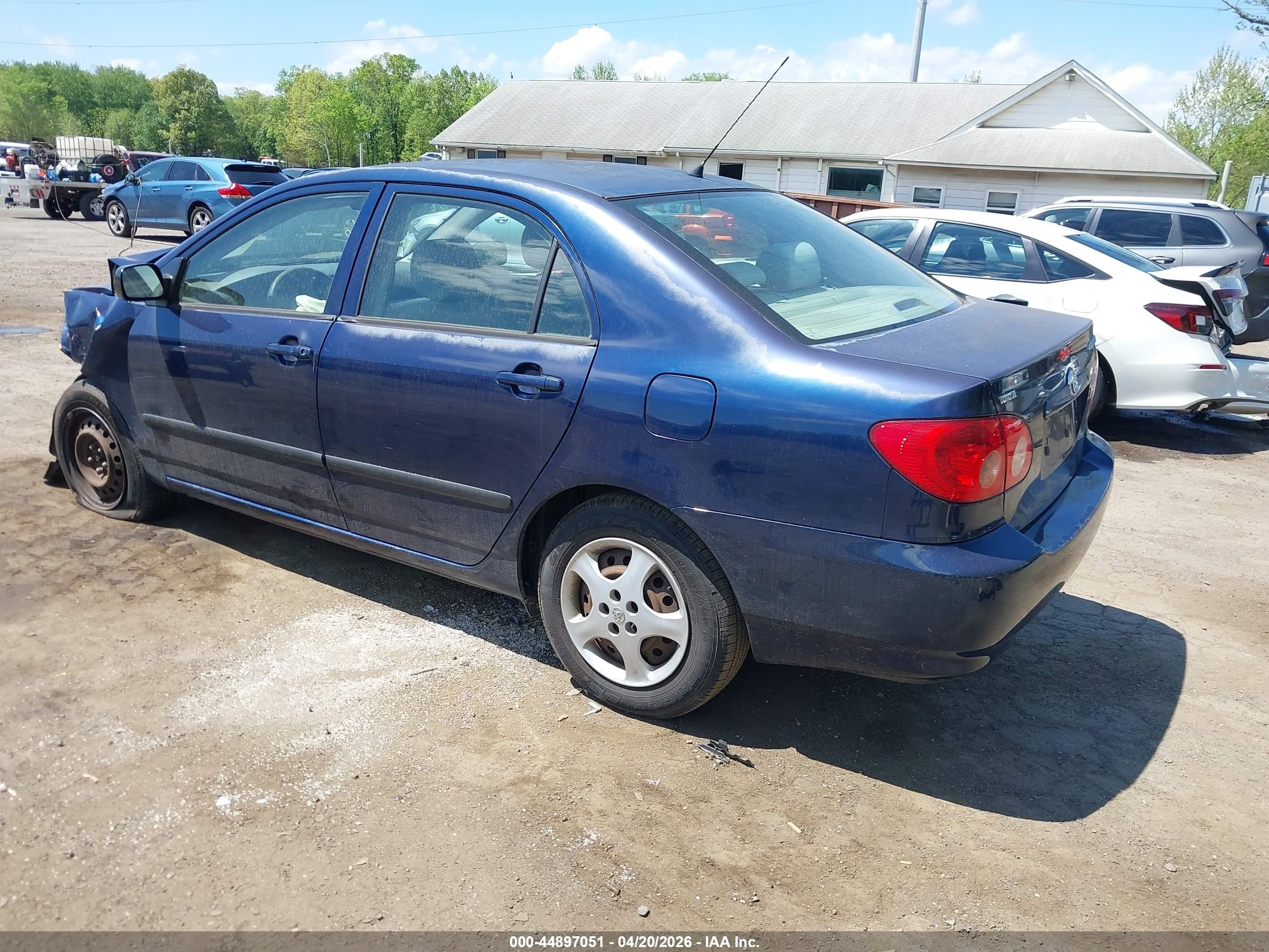 2008 Toyota Corolla Ce Blue vin: 2T1BR32E48C899956