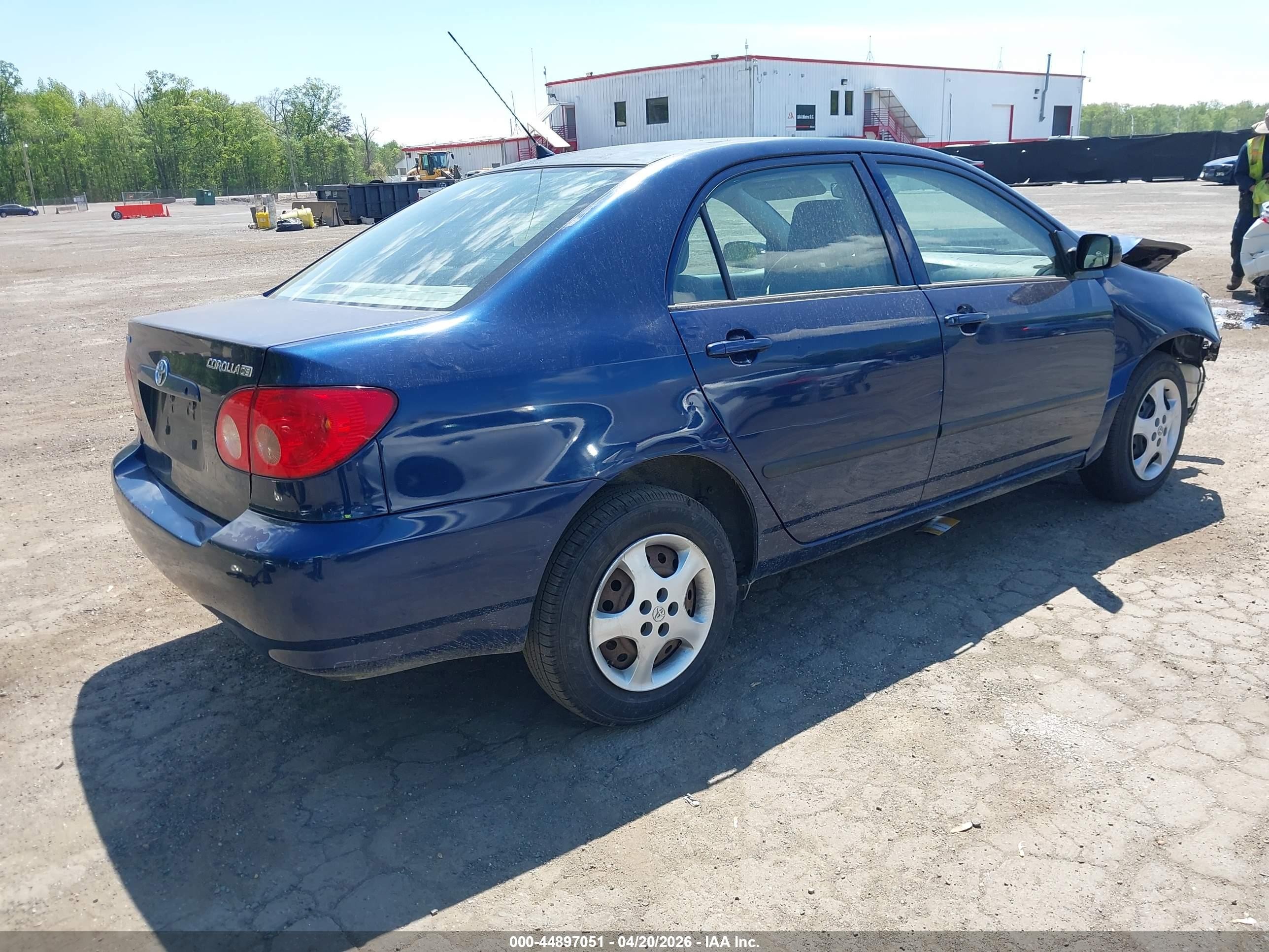 2008 Toyota Corolla Ce Blue vin: 2T1BR32E48C899956
