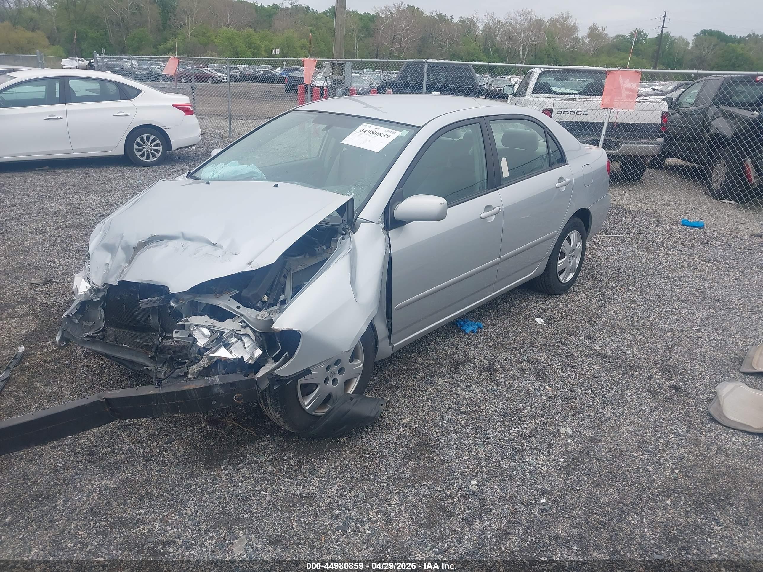 2008 Toyota Corolla Le Silver vin: 2T1BR32E48C903780