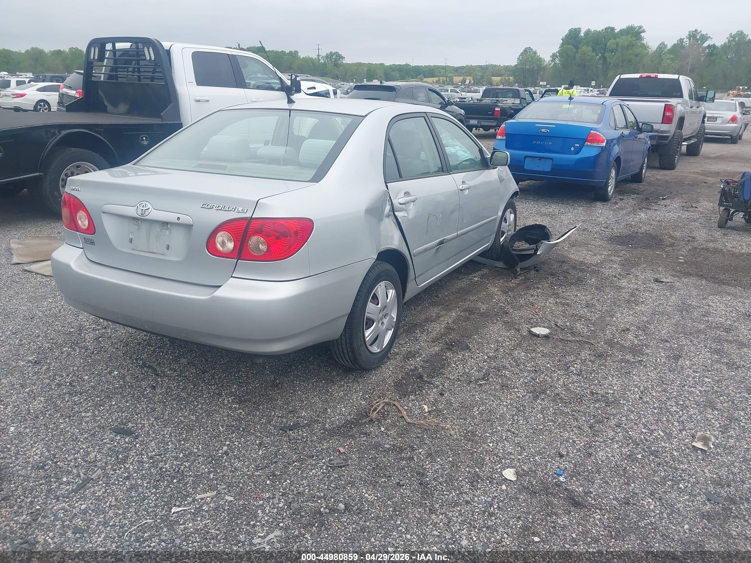 2008 Toyota Corolla Le Silver vin: 2T1BR32E48C903780