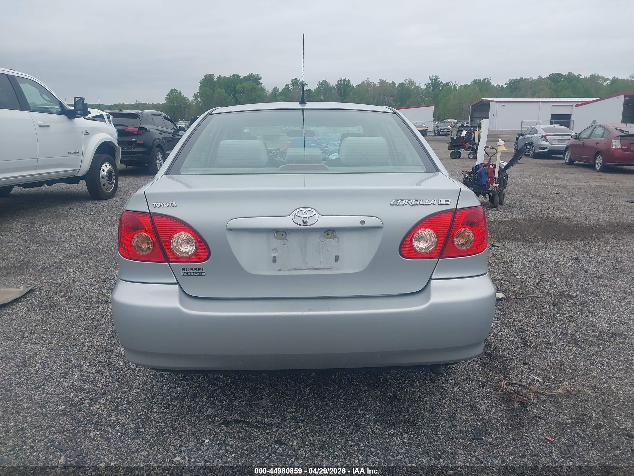 2008 Toyota Corolla Le Silver vin: 2T1BR32E48C903780