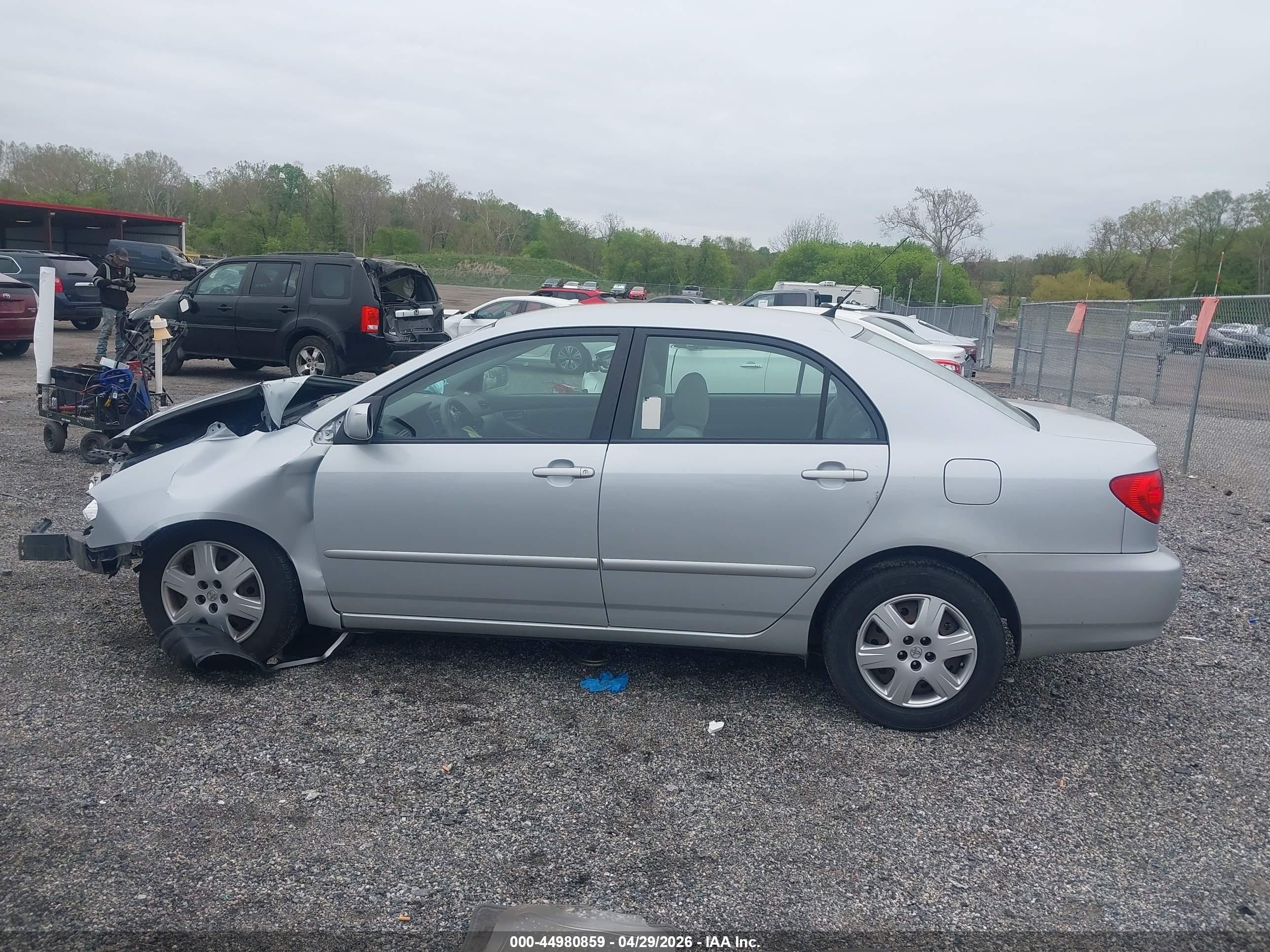 2008 Toyota Corolla Le Silver vin: 2T1BR32E48C903780
