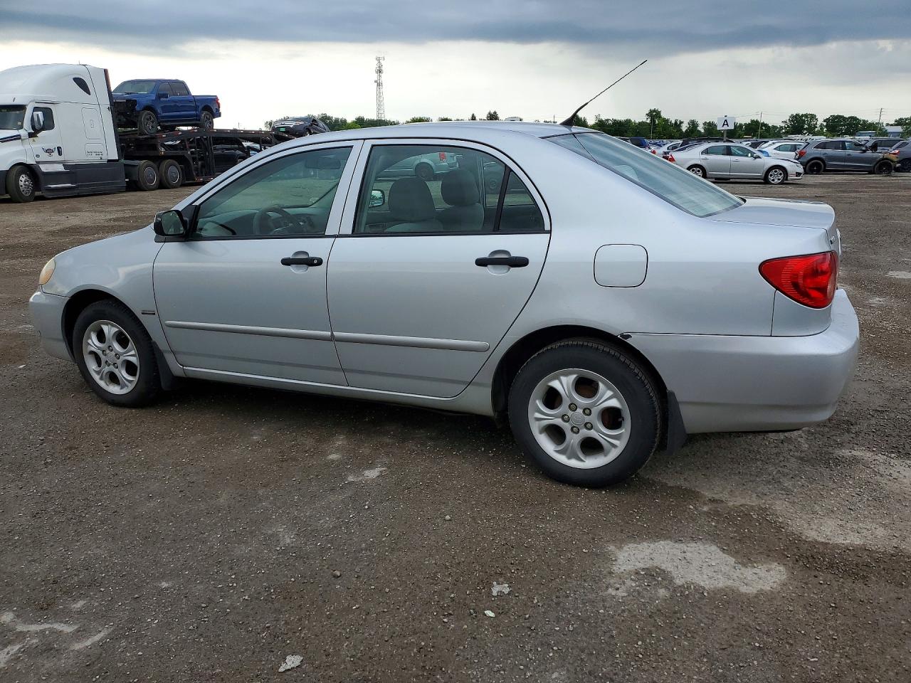 2008 Toyota Corolla Ce Silver vin: 2T1BR32E48C906209