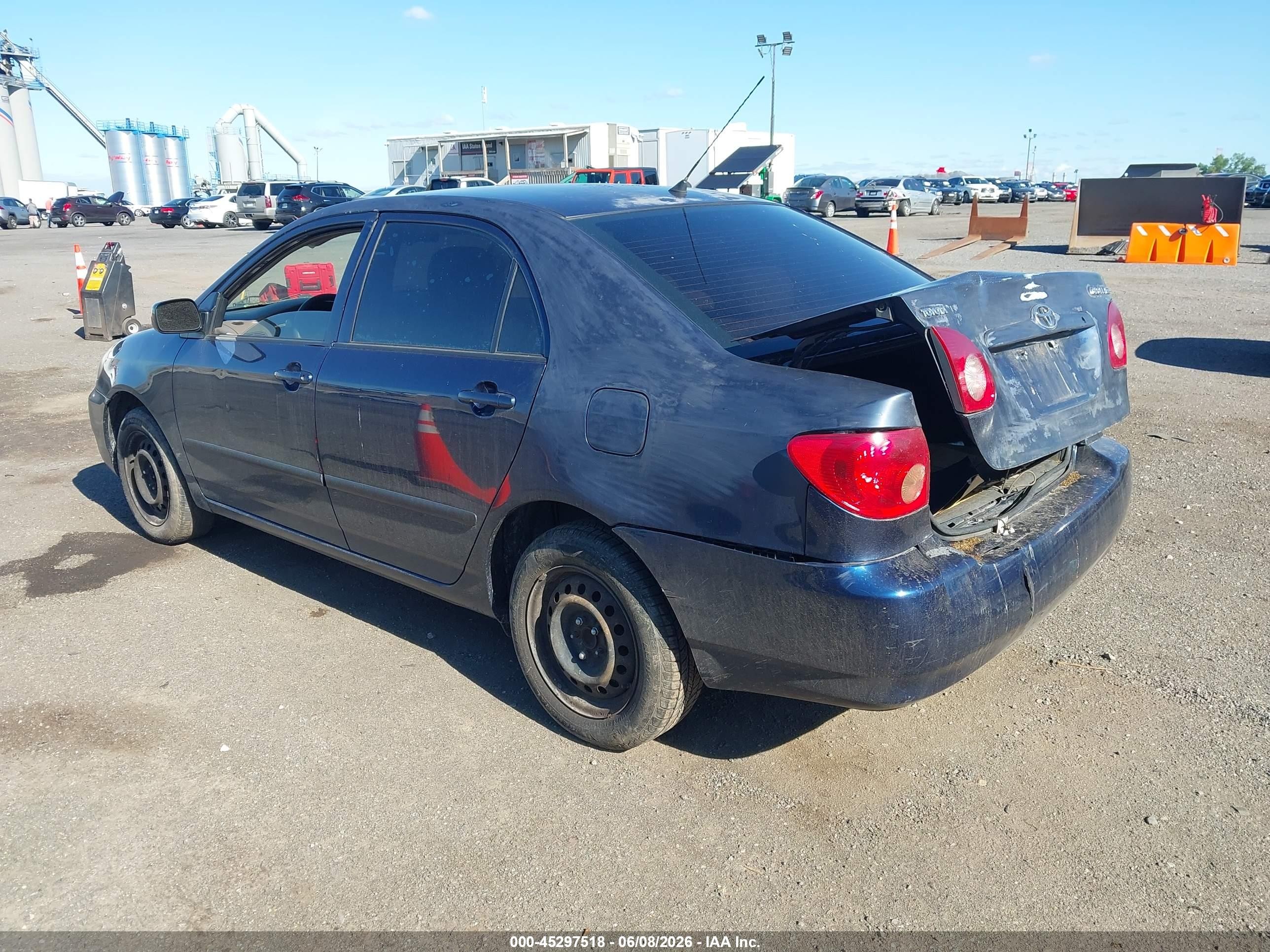 2008 Toyota Corolla Ce Blue vin: 2T1BR32E48C911040