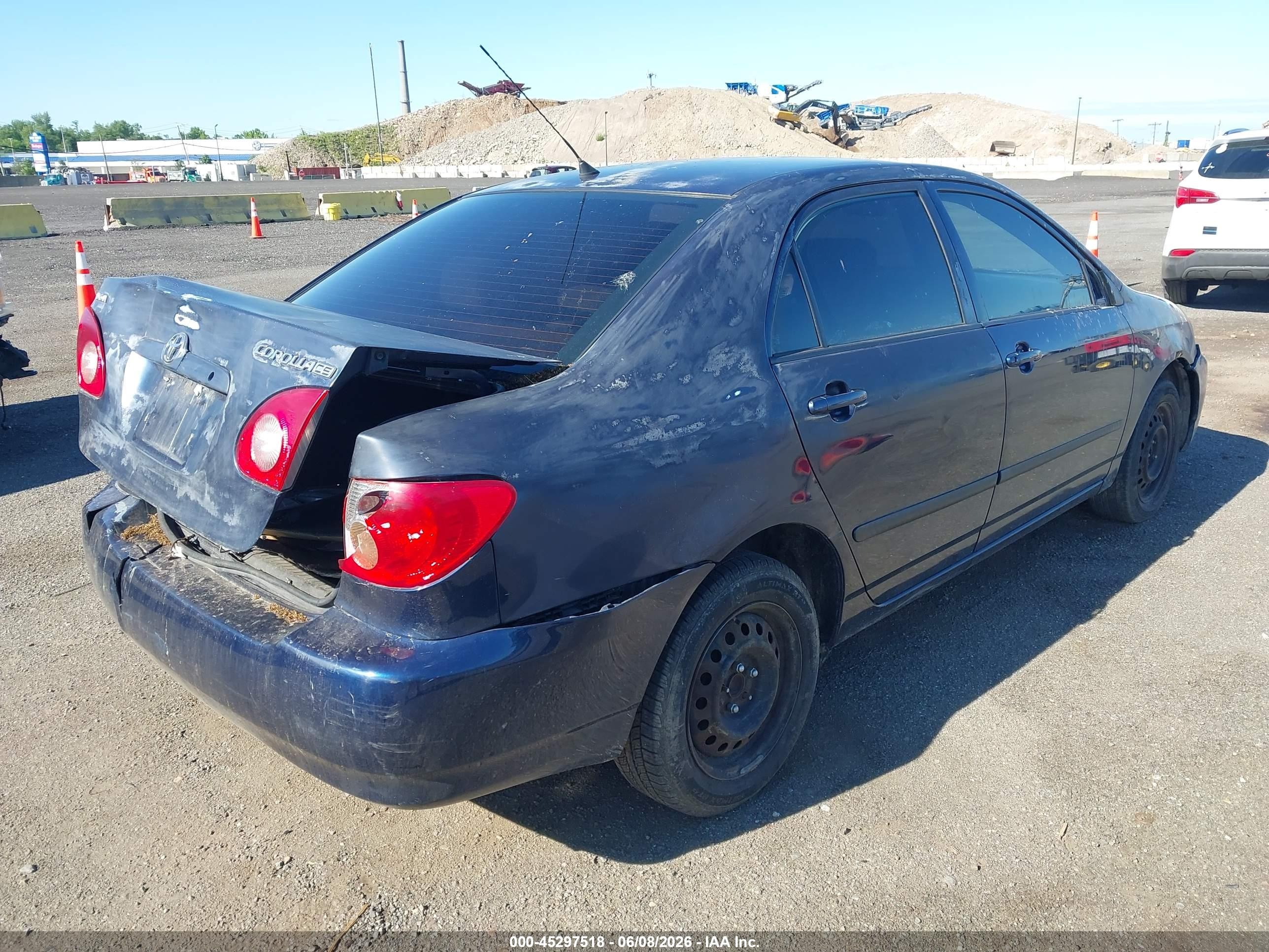 2008 Toyota Corolla Ce Blue vin: 2T1BR32E48C911040