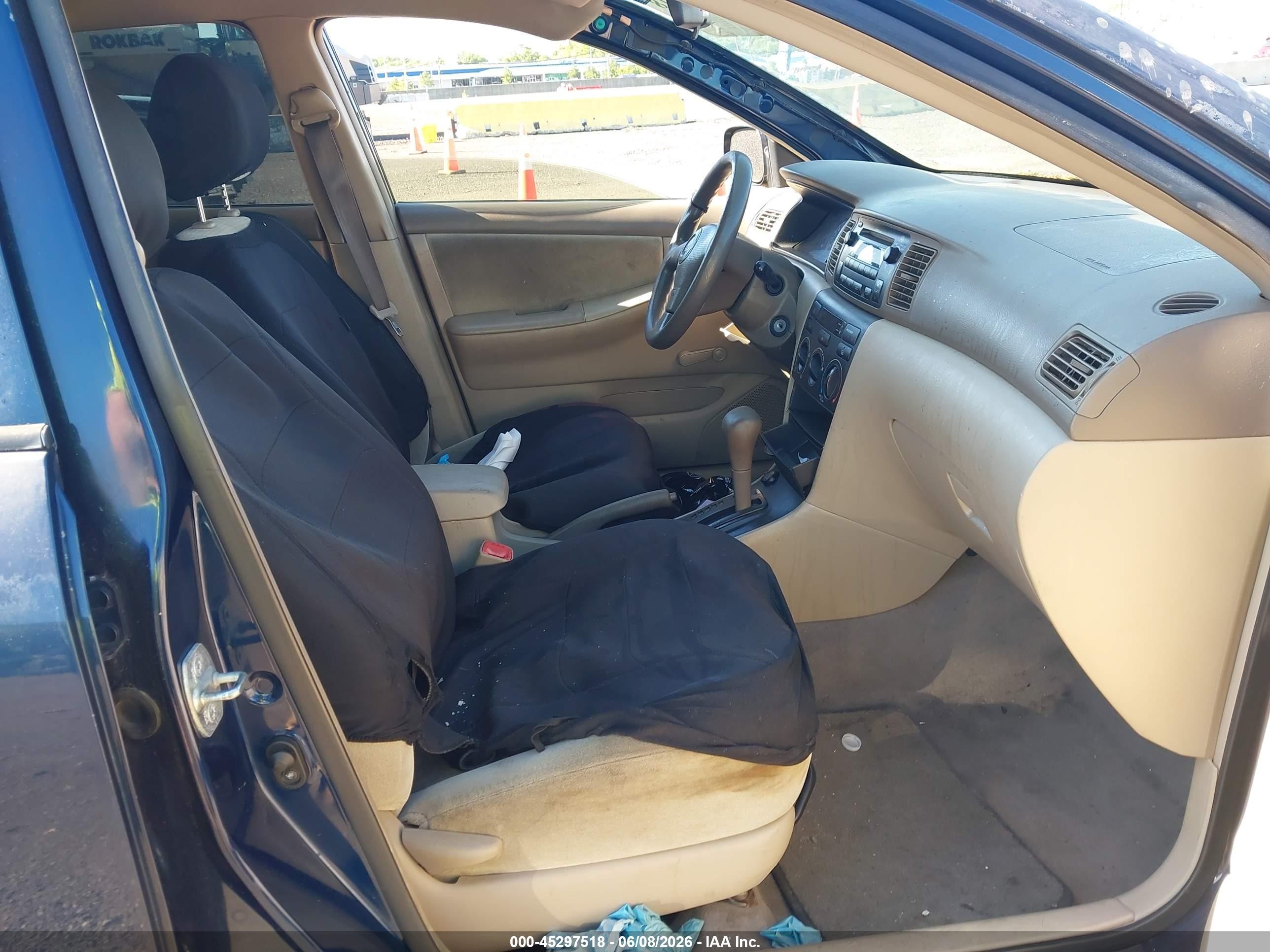 2008 Toyota Corolla Ce Blue vin: 2T1BR32E48C911040