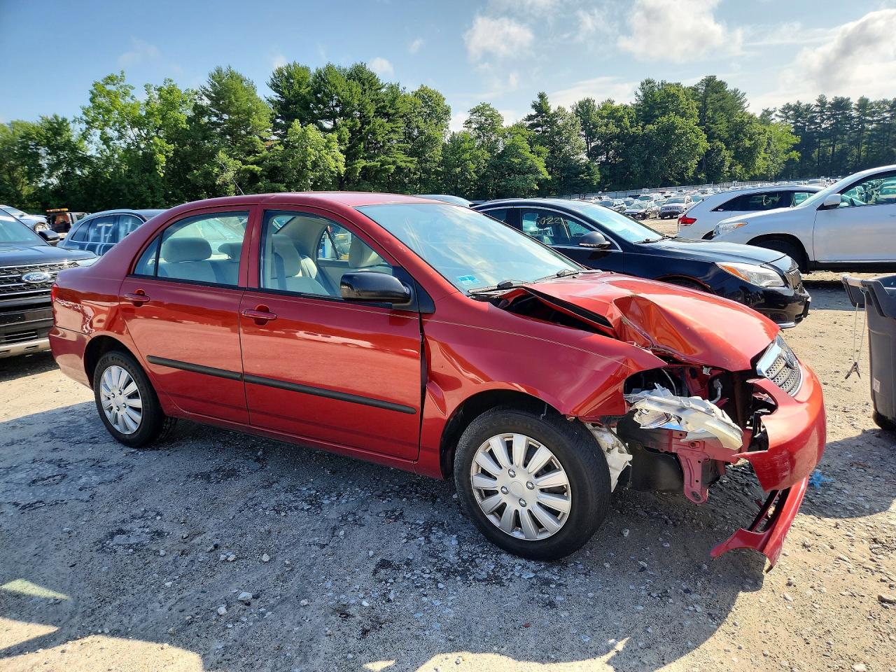 2008 Toyota Corolla Ce Red vin: 2T1BR32E48C912317