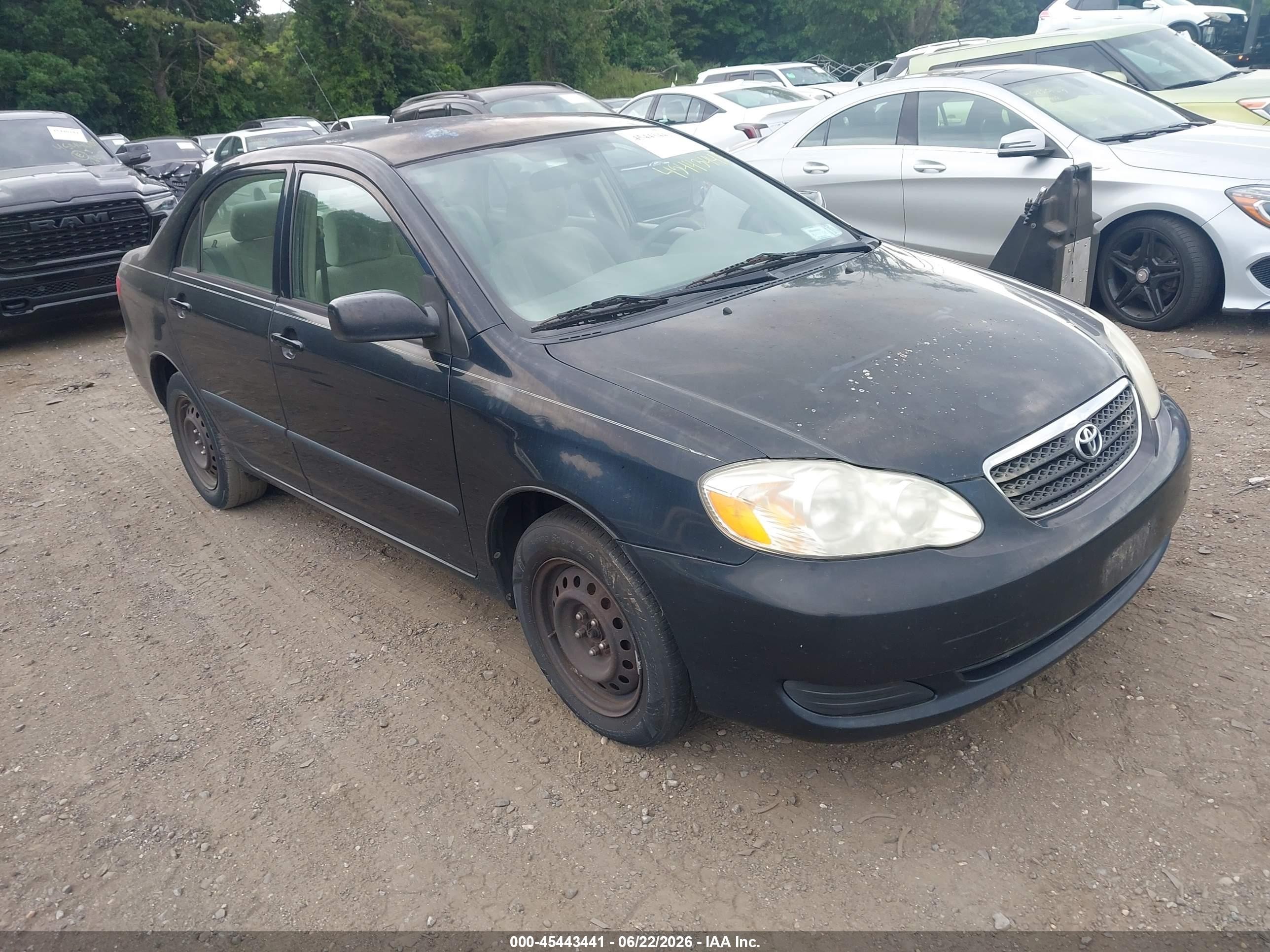 2008 Toyota Corolla Ce Black vin: 2T1BR32E48C914682