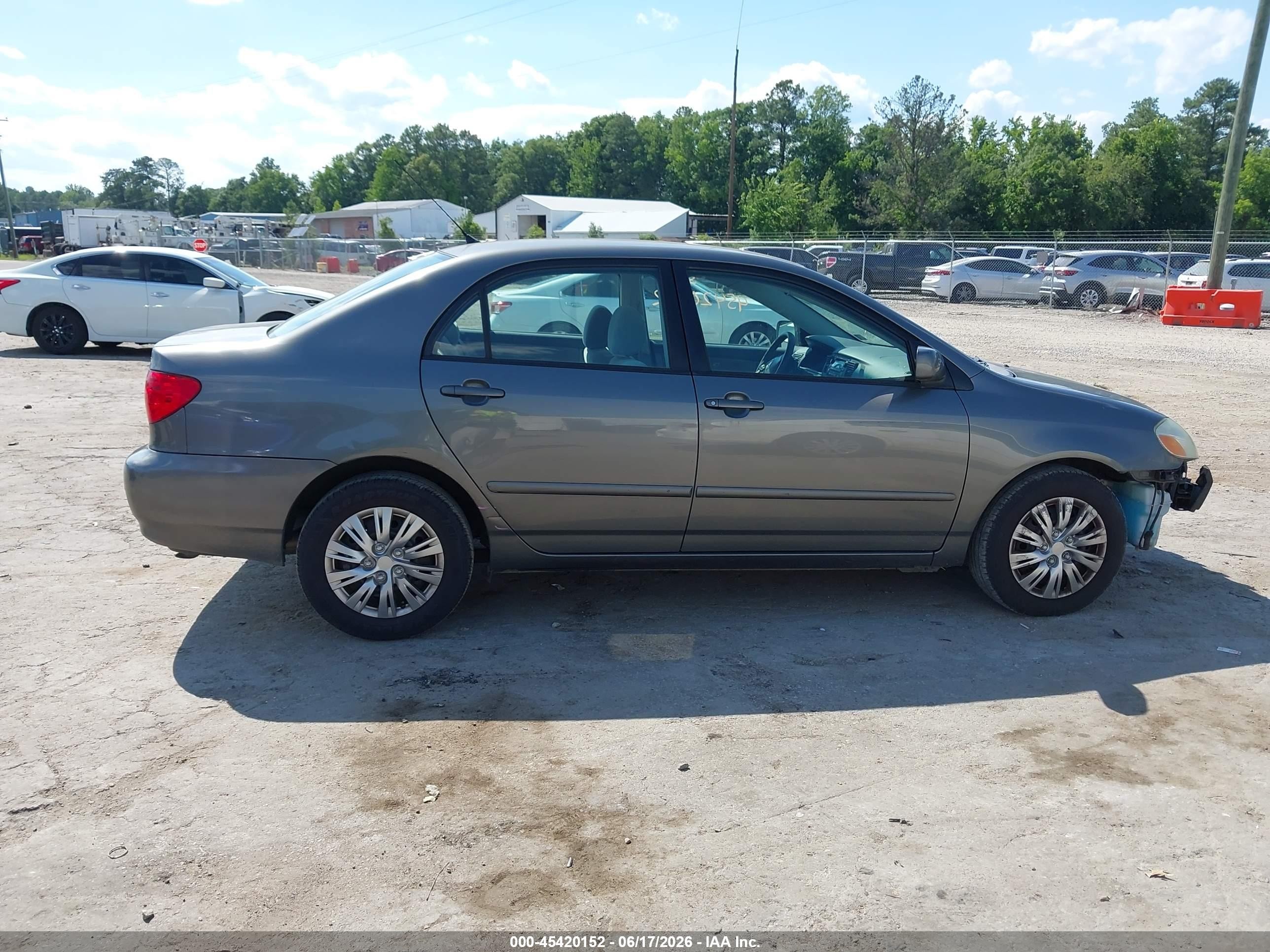 2008 Toyota Corolla Le Gray vin: 2T1BR32E48C931403