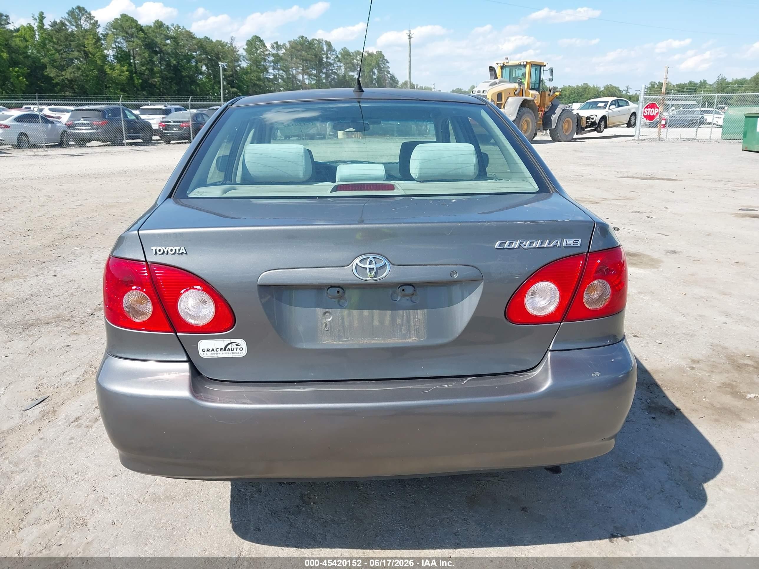 2008 Toyota Corolla Le Gray vin: 2T1BR32E48C931403