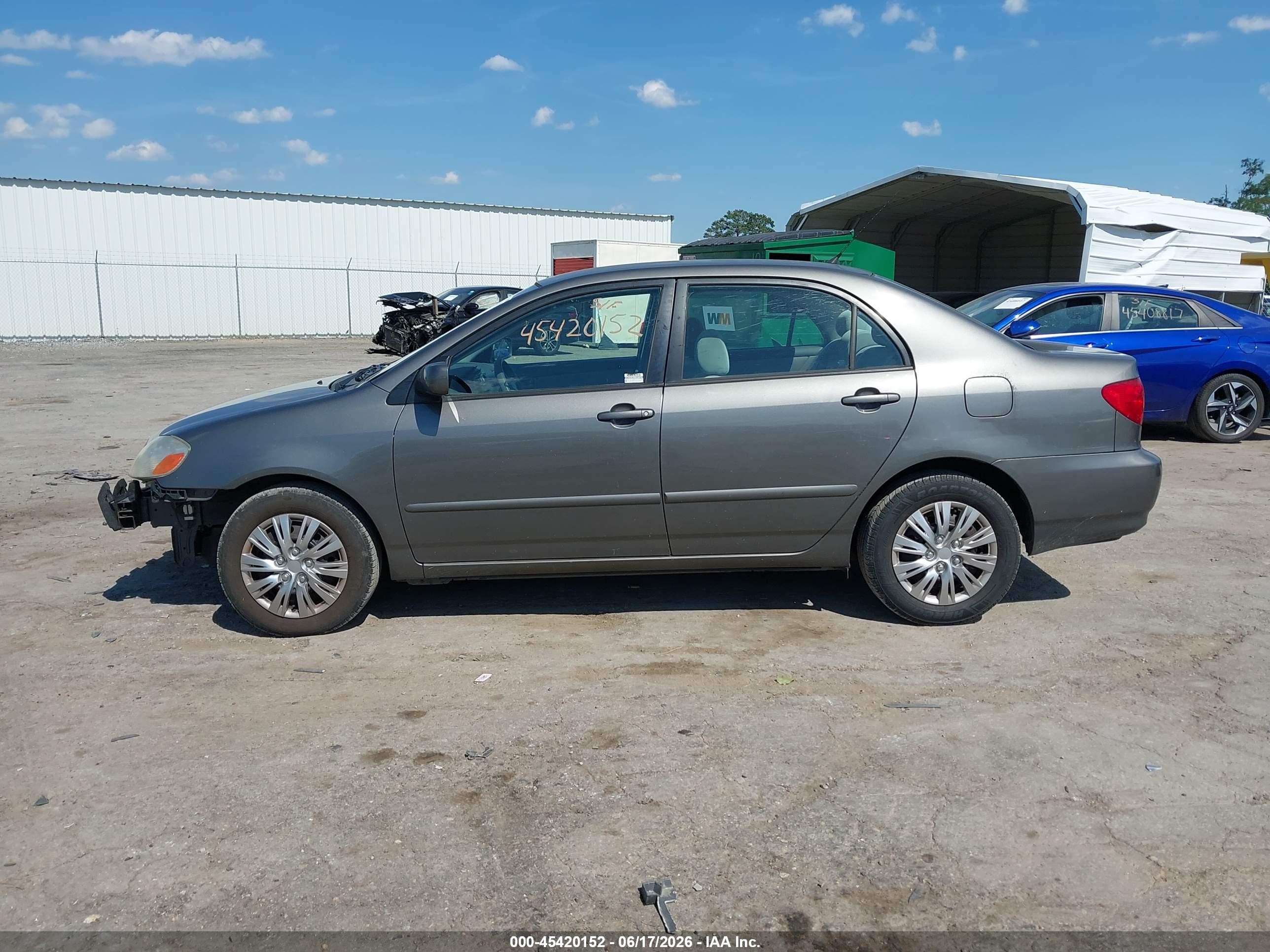 2008 Toyota Corolla Le Gray vin: 2T1BR32E48C931403