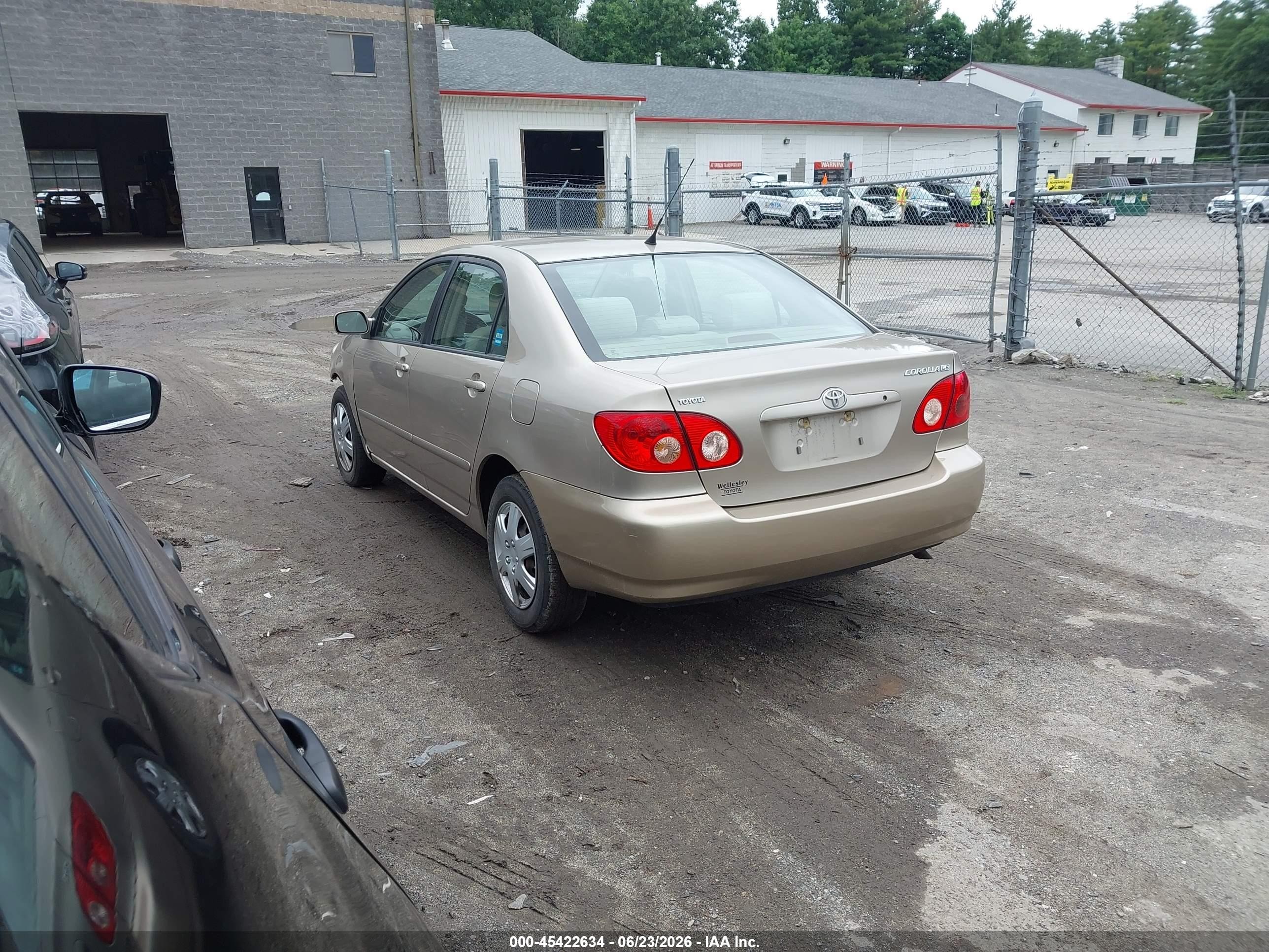2008 Toyota Corolla Le Tan vin: 2T1BR32E48C935600