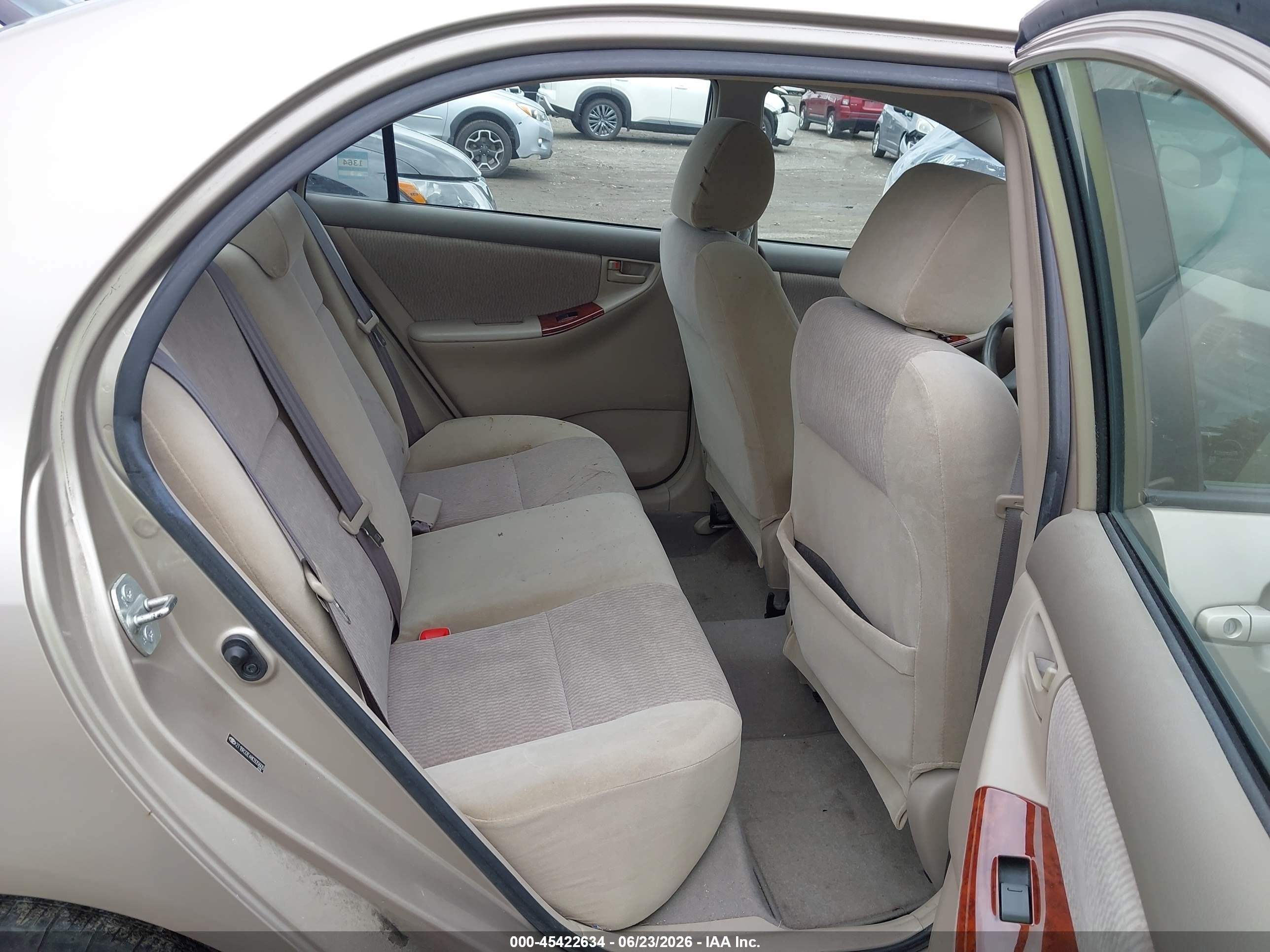 2008 Toyota Corolla Le Tan vin: 2T1BR32E48C935600