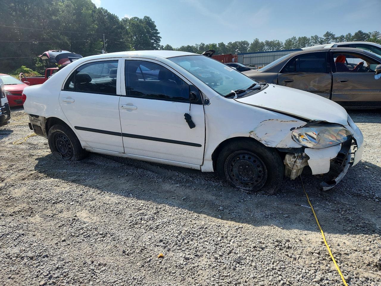 2003 Toyota Corolla Ce White vin: 2T1BR32E53C161981