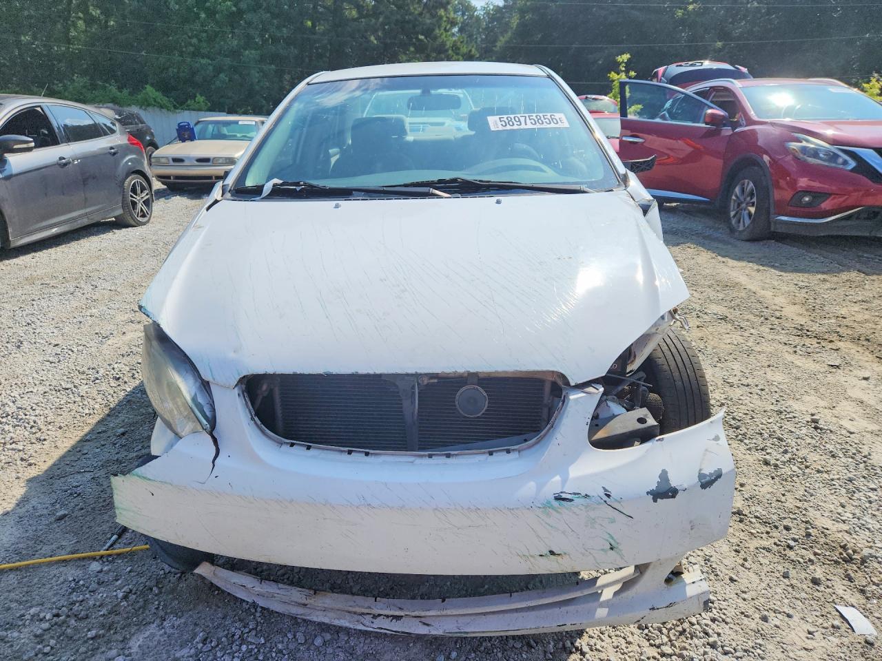 2003 Toyota Corolla Ce White vin: 2T1BR32E53C161981