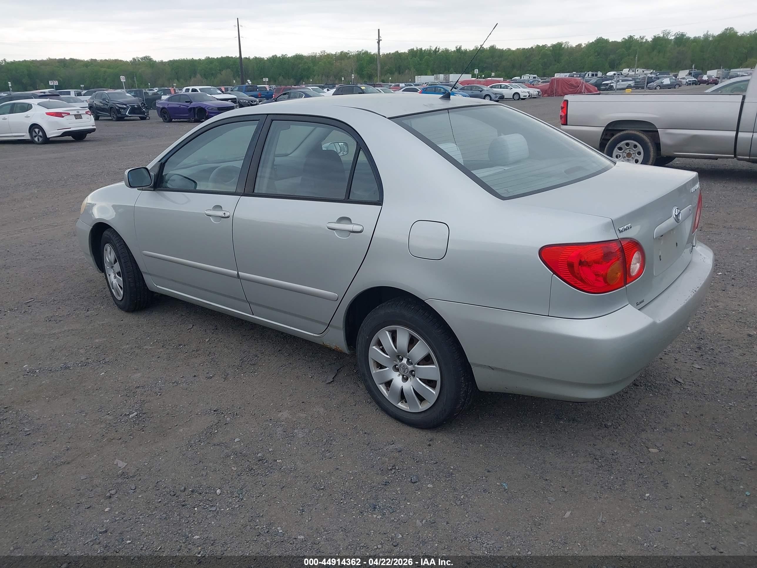 2004 Toyota Corolla Le Silver vin: 2T1BR32E54C284701