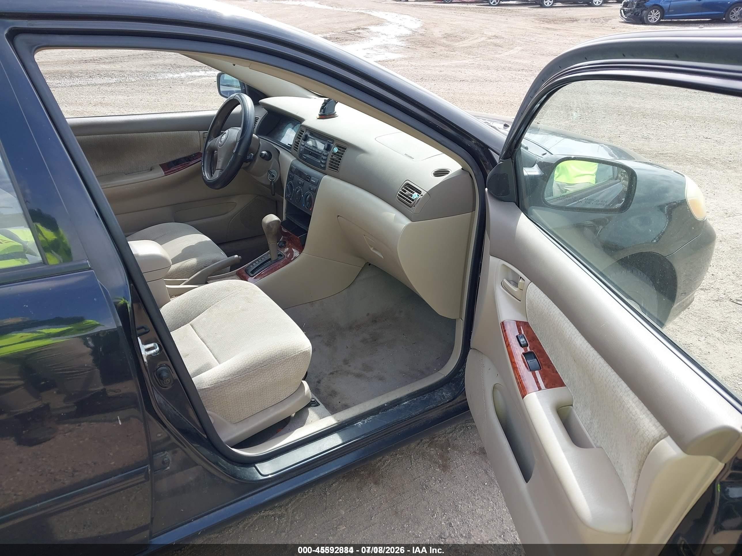 2004 Toyota Corolla Le Black vin: 2T1BR32E54C299165