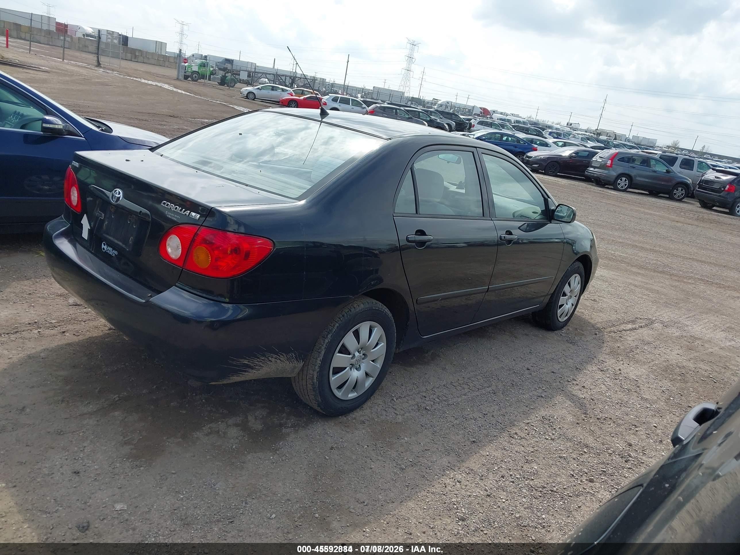 2004 Toyota Corolla Le Black vin: 2T1BR32E54C299165