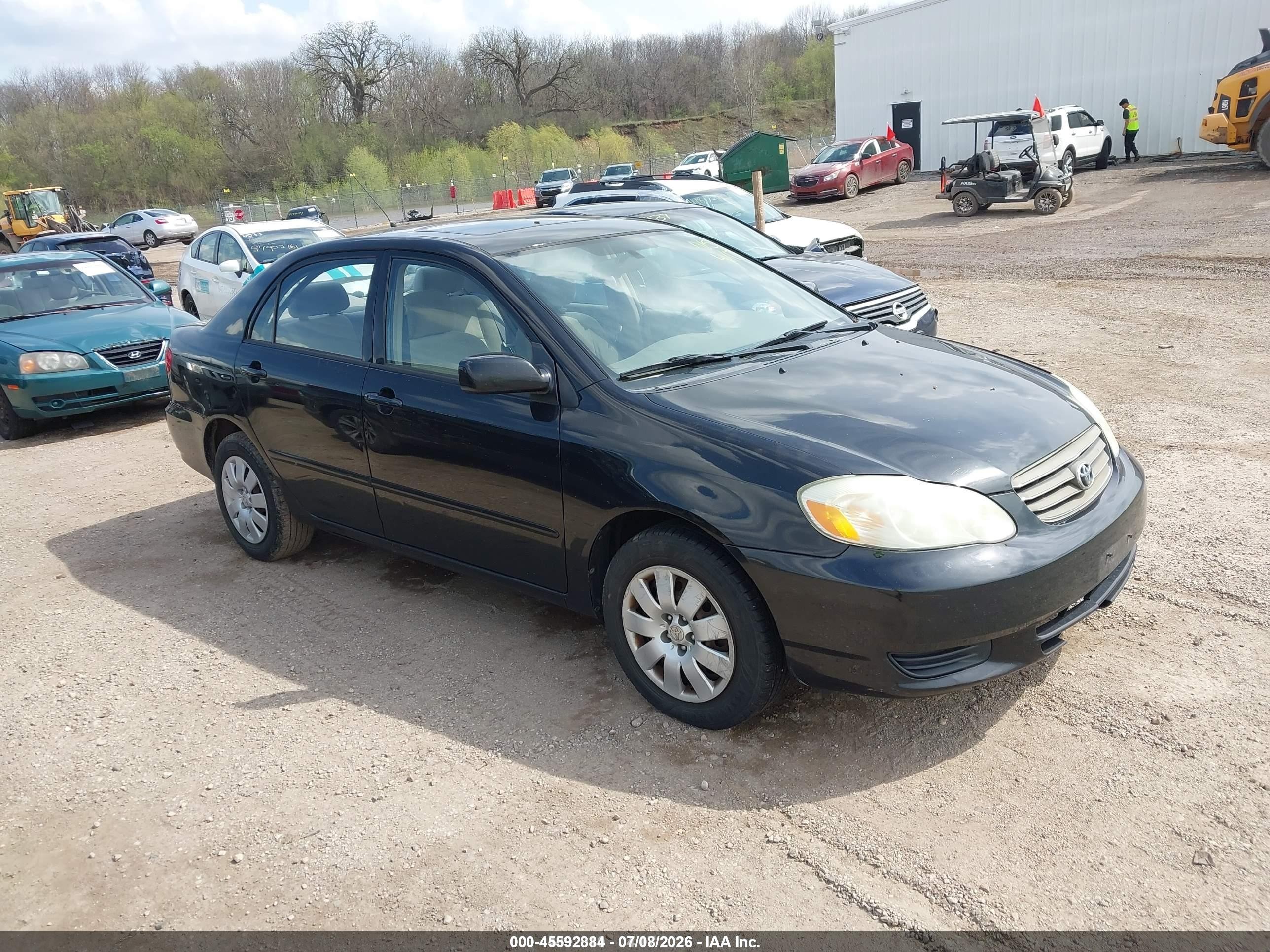 2004 Toyota Corolla Le Black vin: 2T1BR32E54C299165