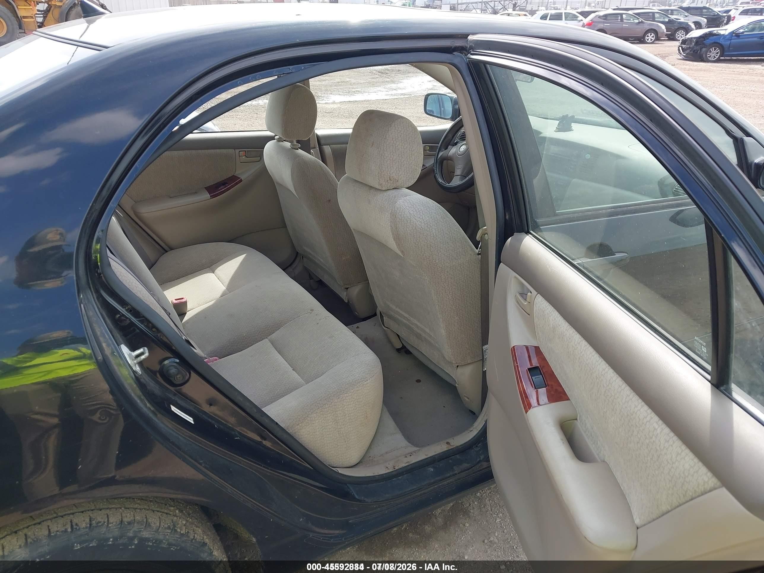 2004 Toyota Corolla Le Black vin: 2T1BR32E54C299165