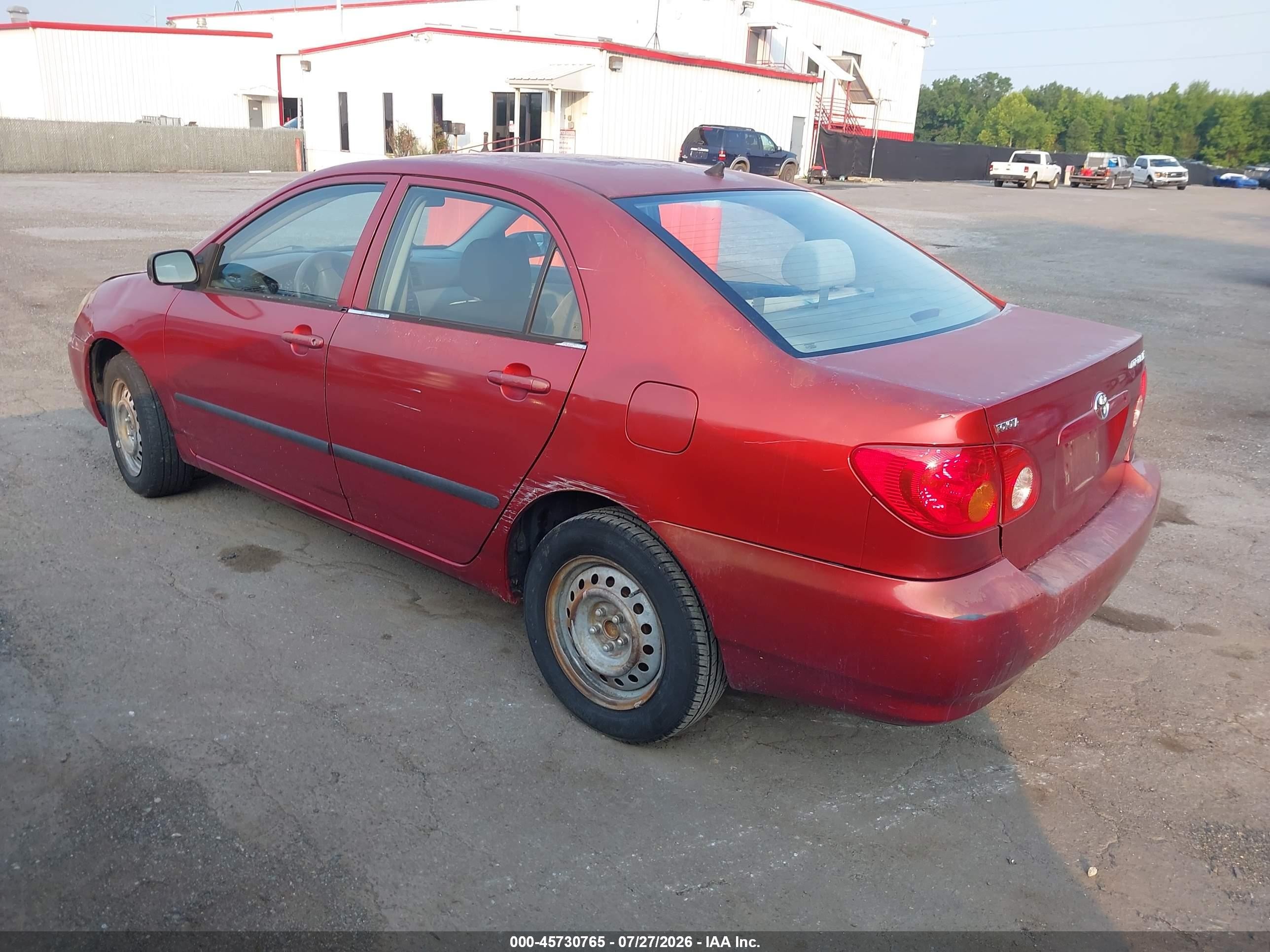 2004 Toyota Corolla Ce Red vin: 2T1BR32E54C308429
