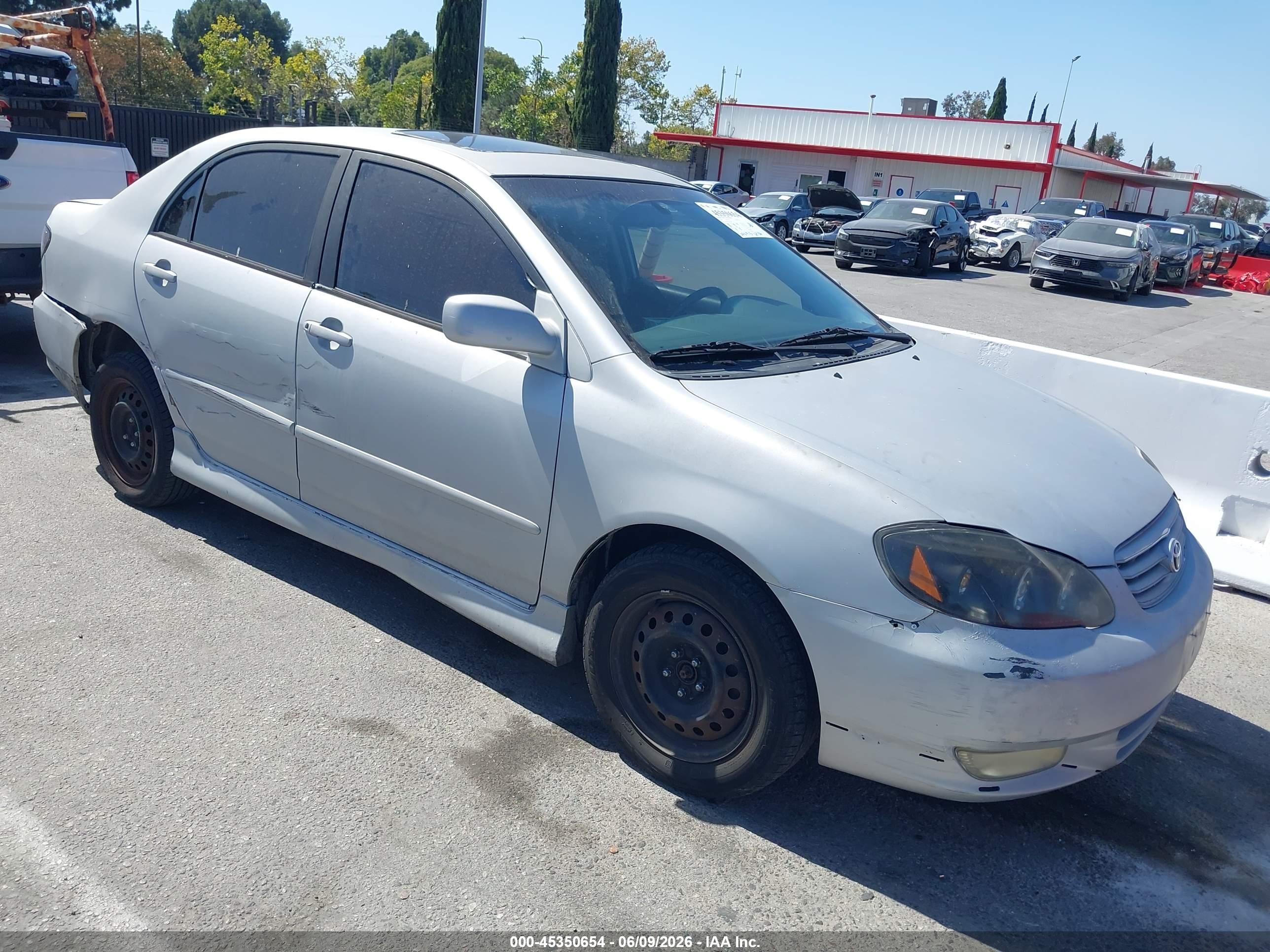 2004 Toyota Corolla S Silver vin: 2T1BR32E54C313128