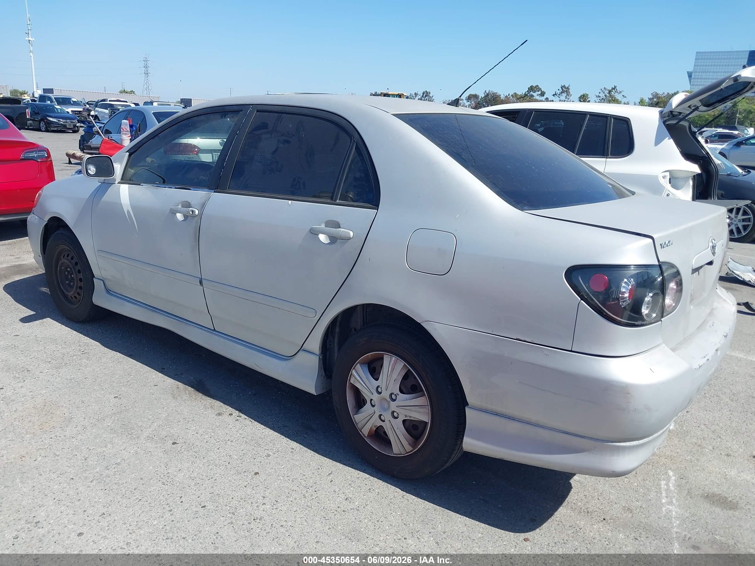 2004 Toyota Corolla S Silver vin: 2T1BR32E54C313128