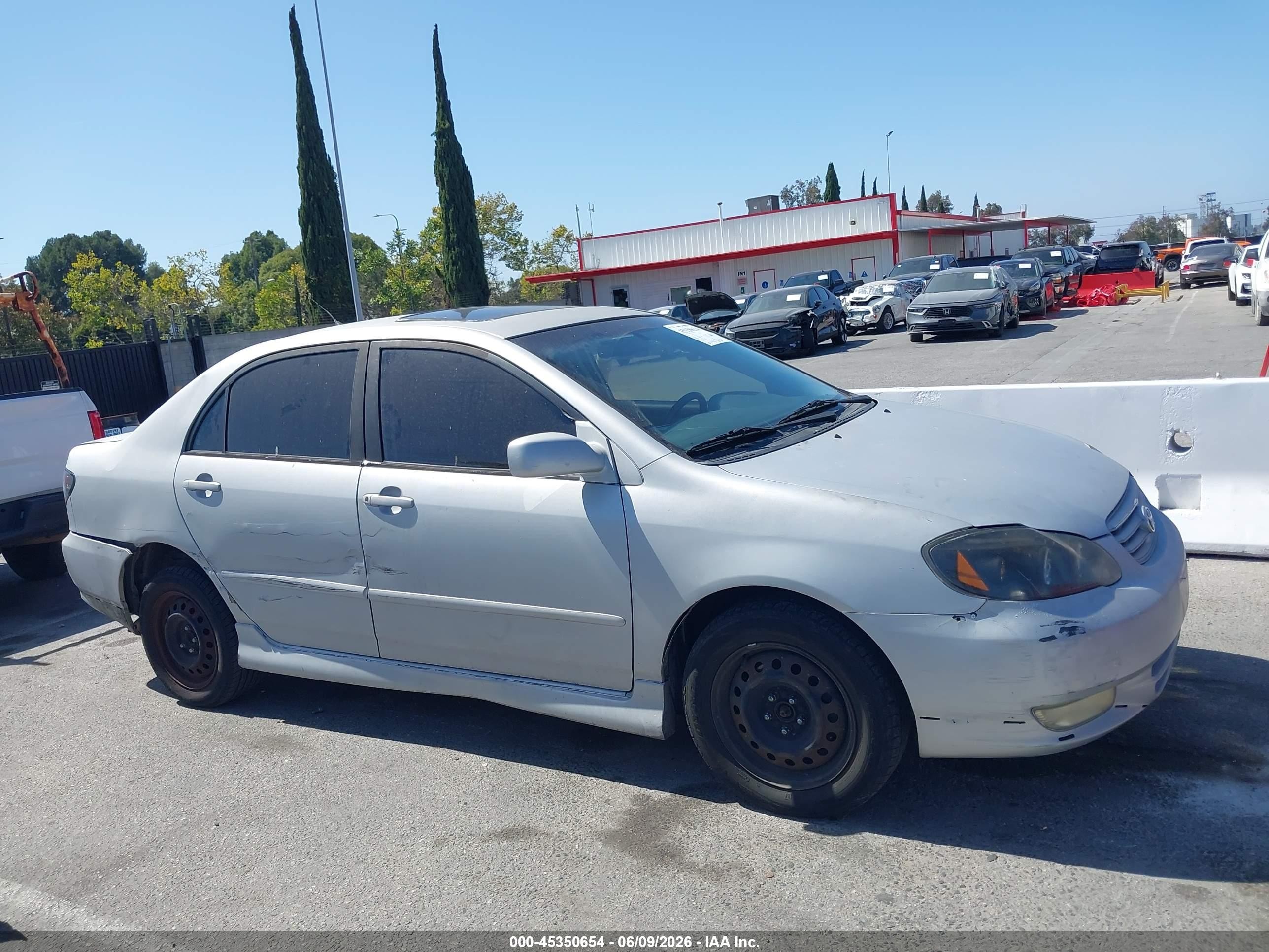 2004 Toyota Corolla S Silver vin: 2T1BR32E54C313128