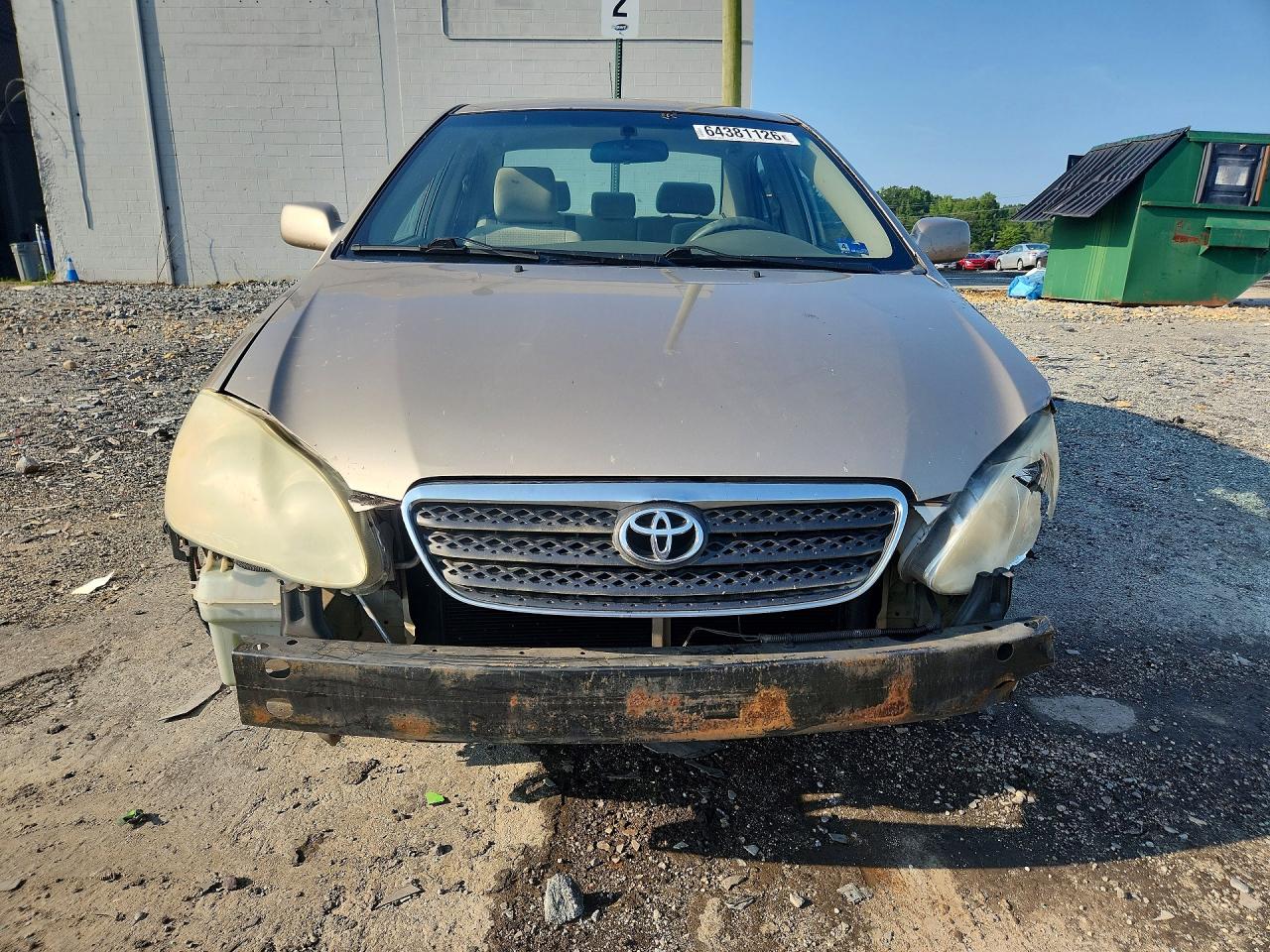 2005 Toyota Corolla Ce Бежевый vin: 2T1BR32E55C352495