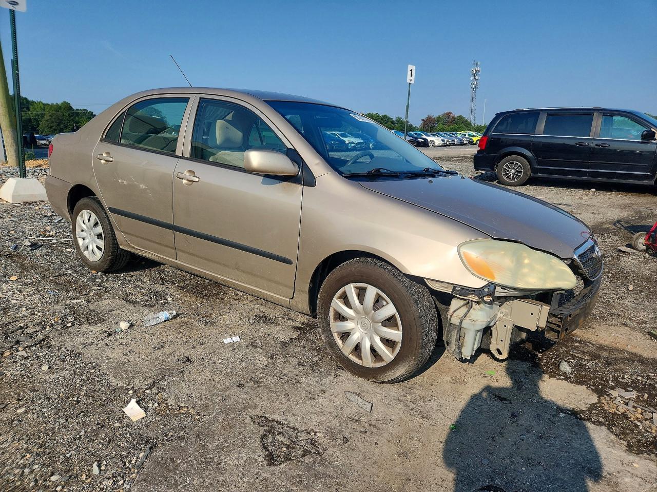 2005 Toyota Corolla Ce Бежевый vin: 2T1BR32E55C352495