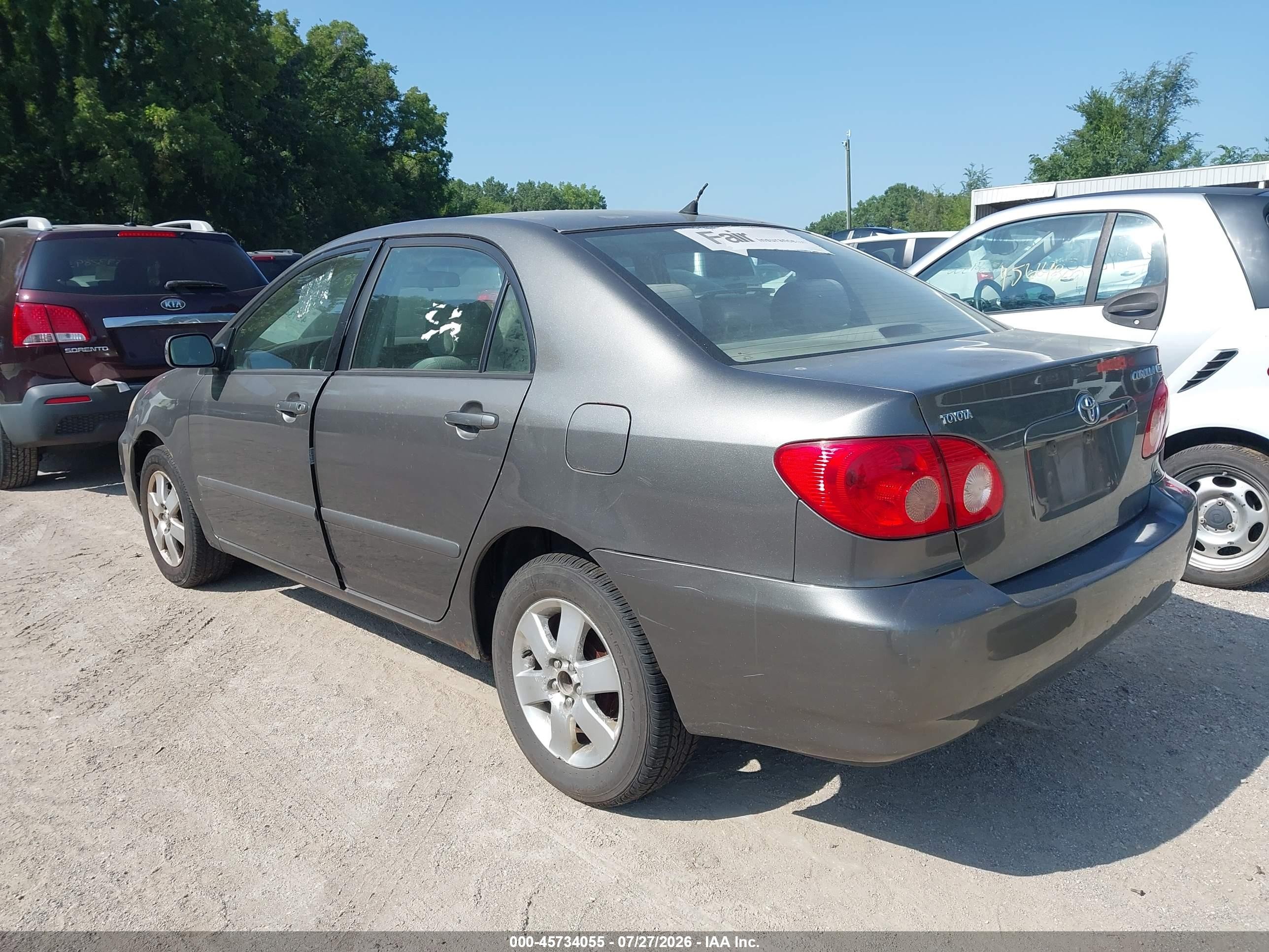 2005 Toyota Corolla Le Gray vin: 2T1BR32E55C389613