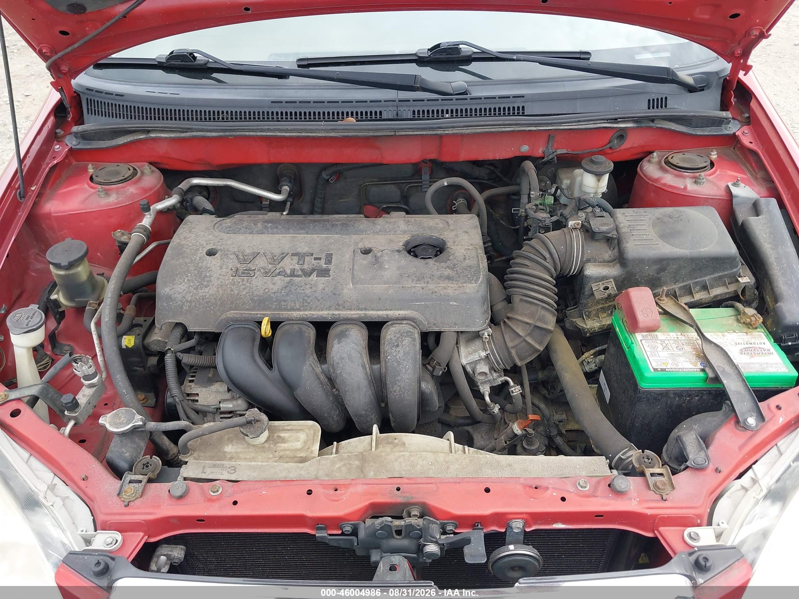 2005 Toyota Corolla Ce Burgundy vin: 2T1BR32E55C427941