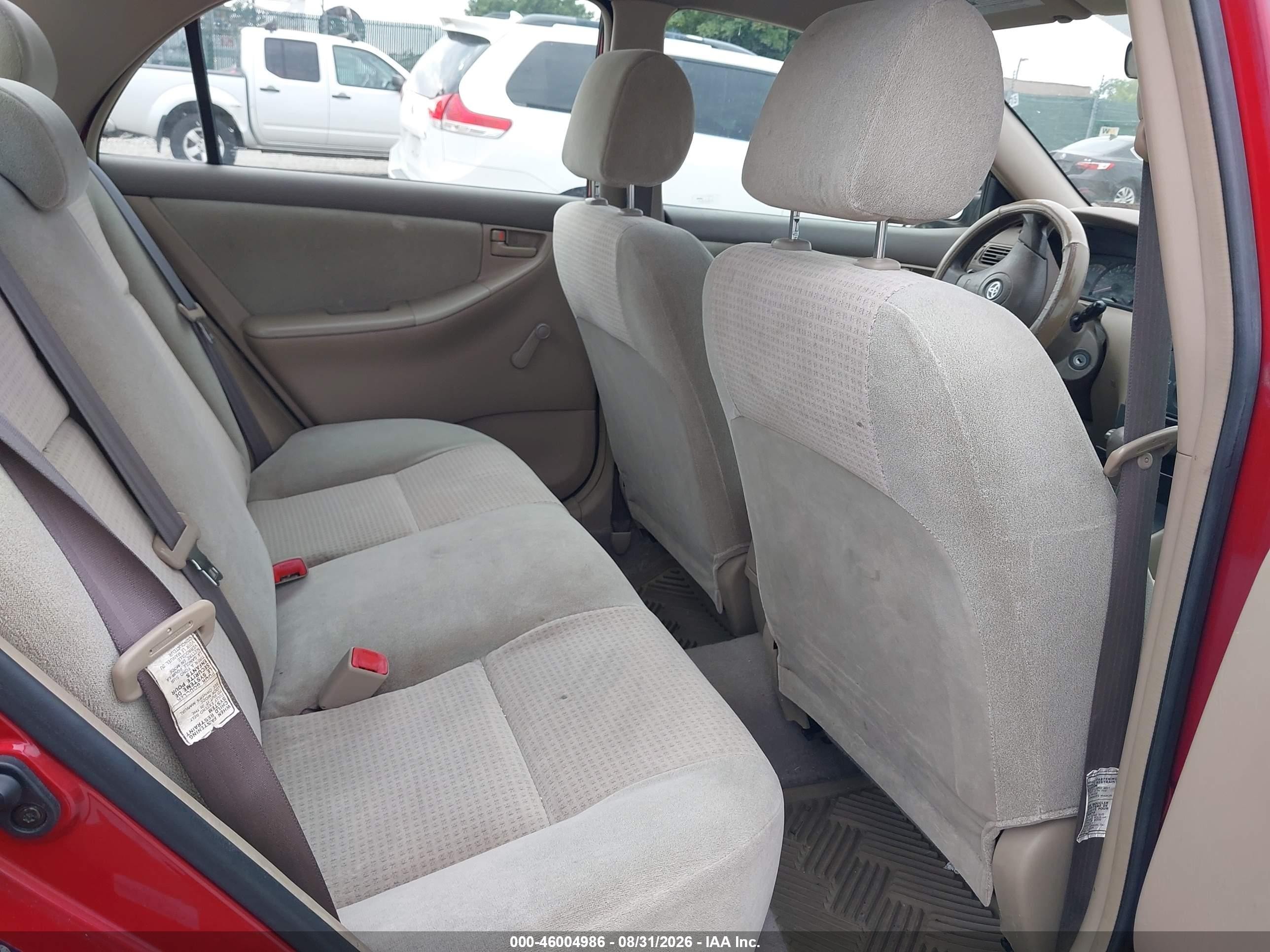 2005 Toyota Corolla Ce Burgundy vin: 2T1BR32E55C427941