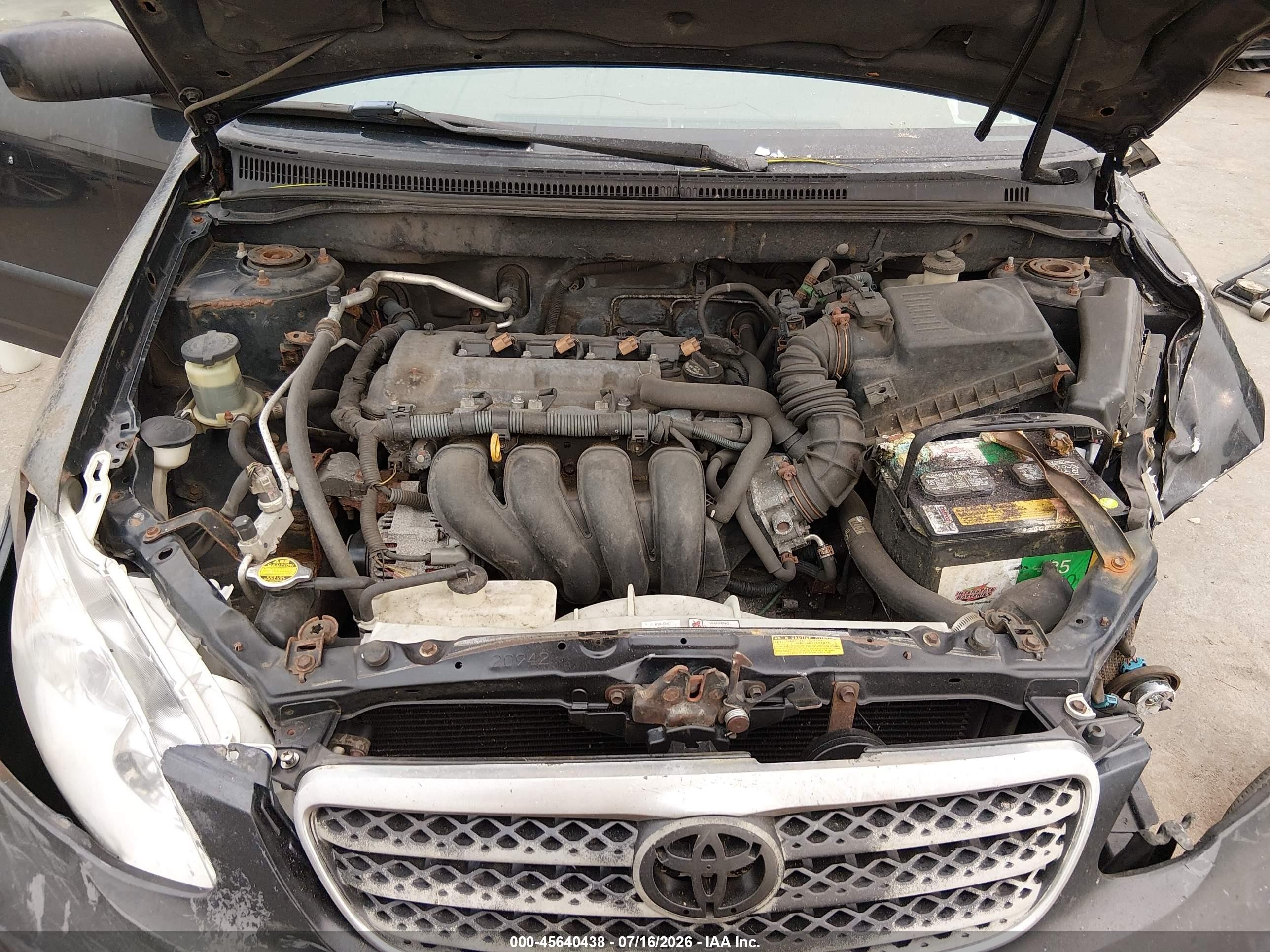 2005 Toyota Corolla Ce Black vin: 2T1BR32E55C430967