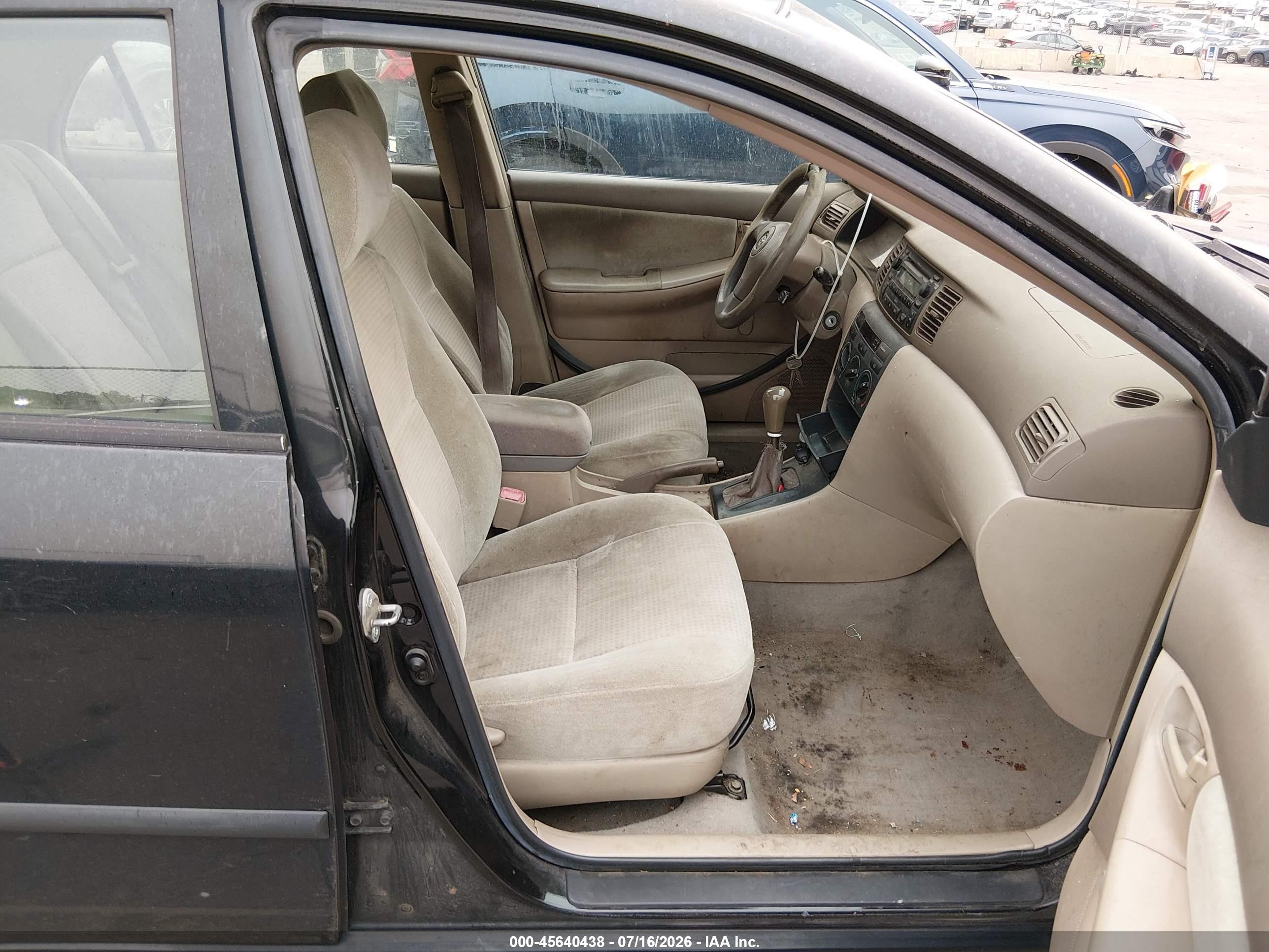 2005 Toyota Corolla Ce Black vin: 2T1BR32E55C430967