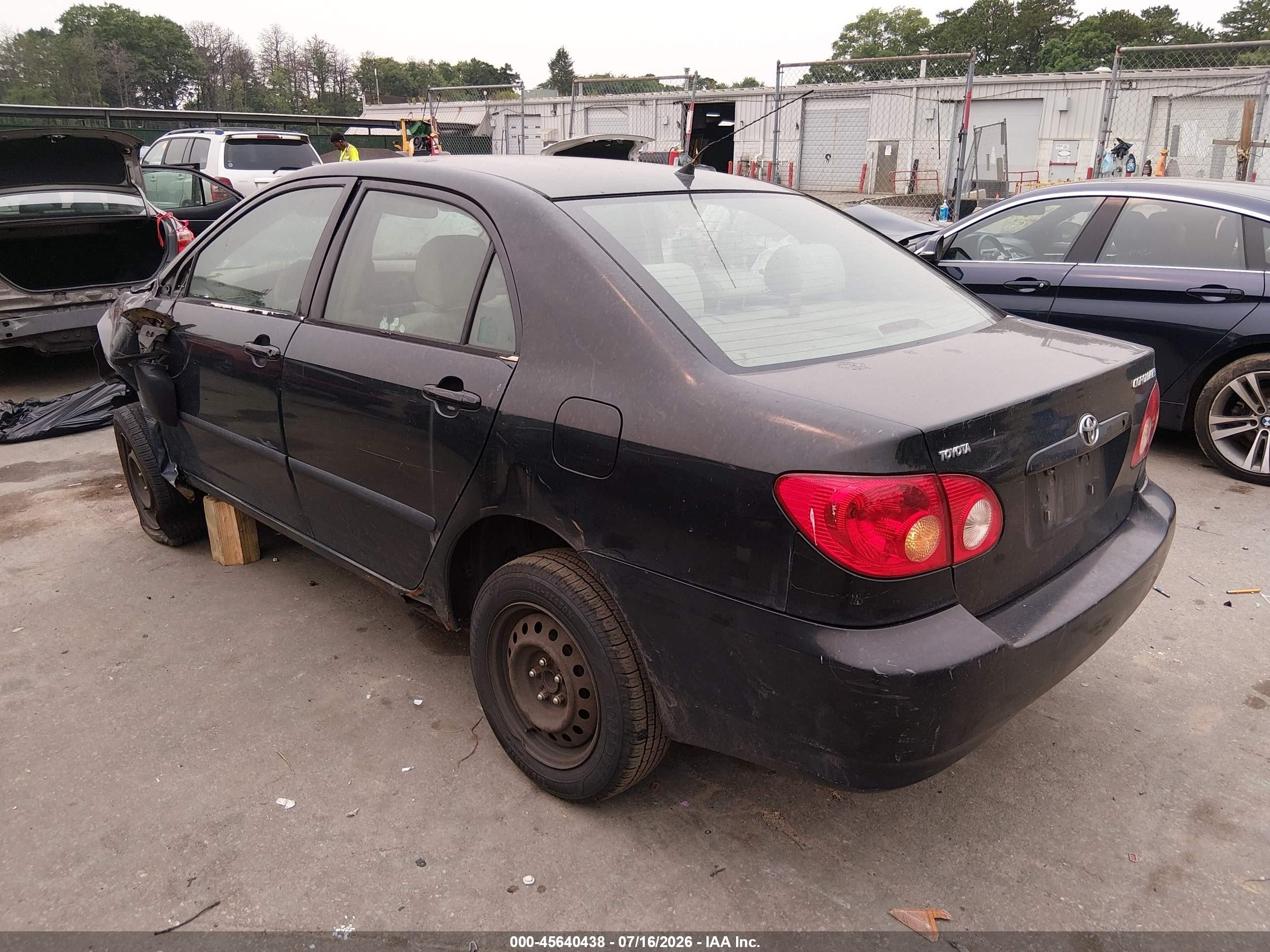 2005 Toyota Corolla Ce Black vin: 2T1BR32E55C430967