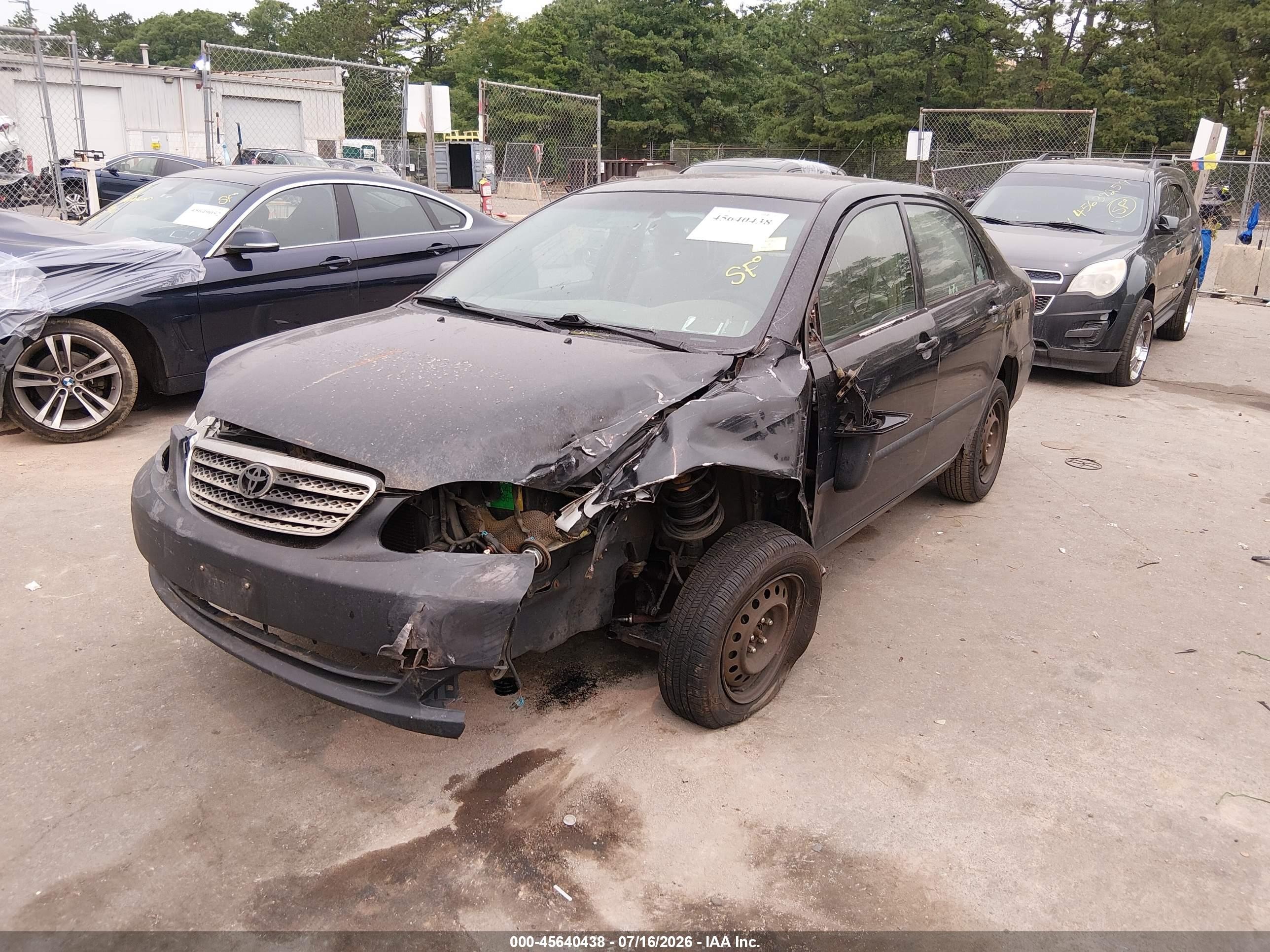 2005 Toyota Corolla Ce Black vin: 2T1BR32E55C430967