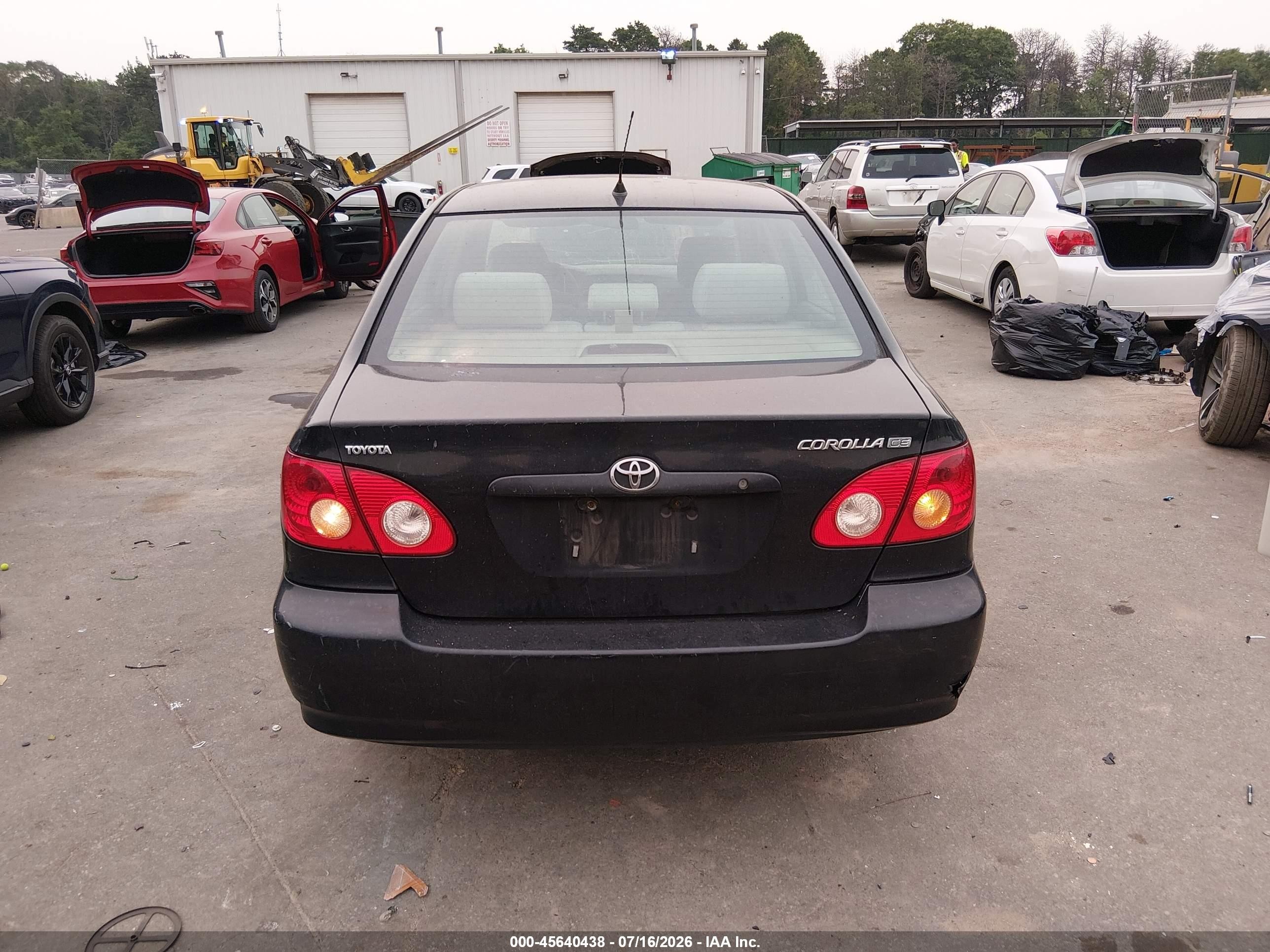 2005 Toyota Corolla Ce Black vin: 2T1BR32E55C430967